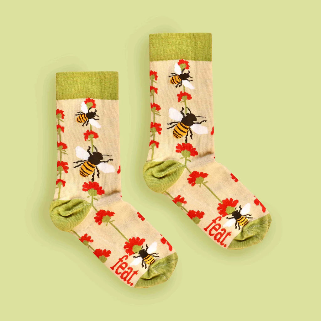 Hunting for Pollen Bee Socks (His & Hers sizes)