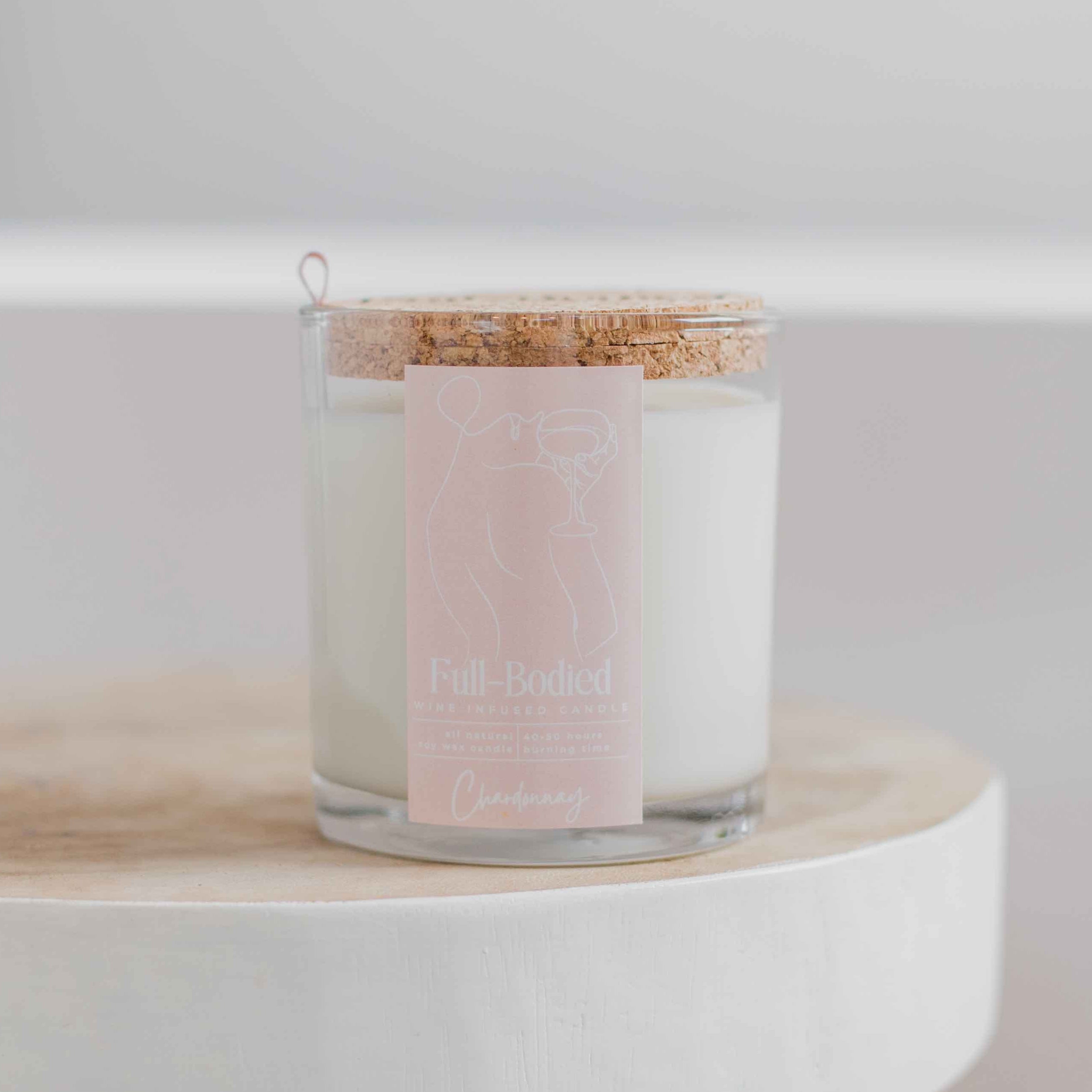 Wine-Infused Natural Soy Wax Scented Candles (assorted)