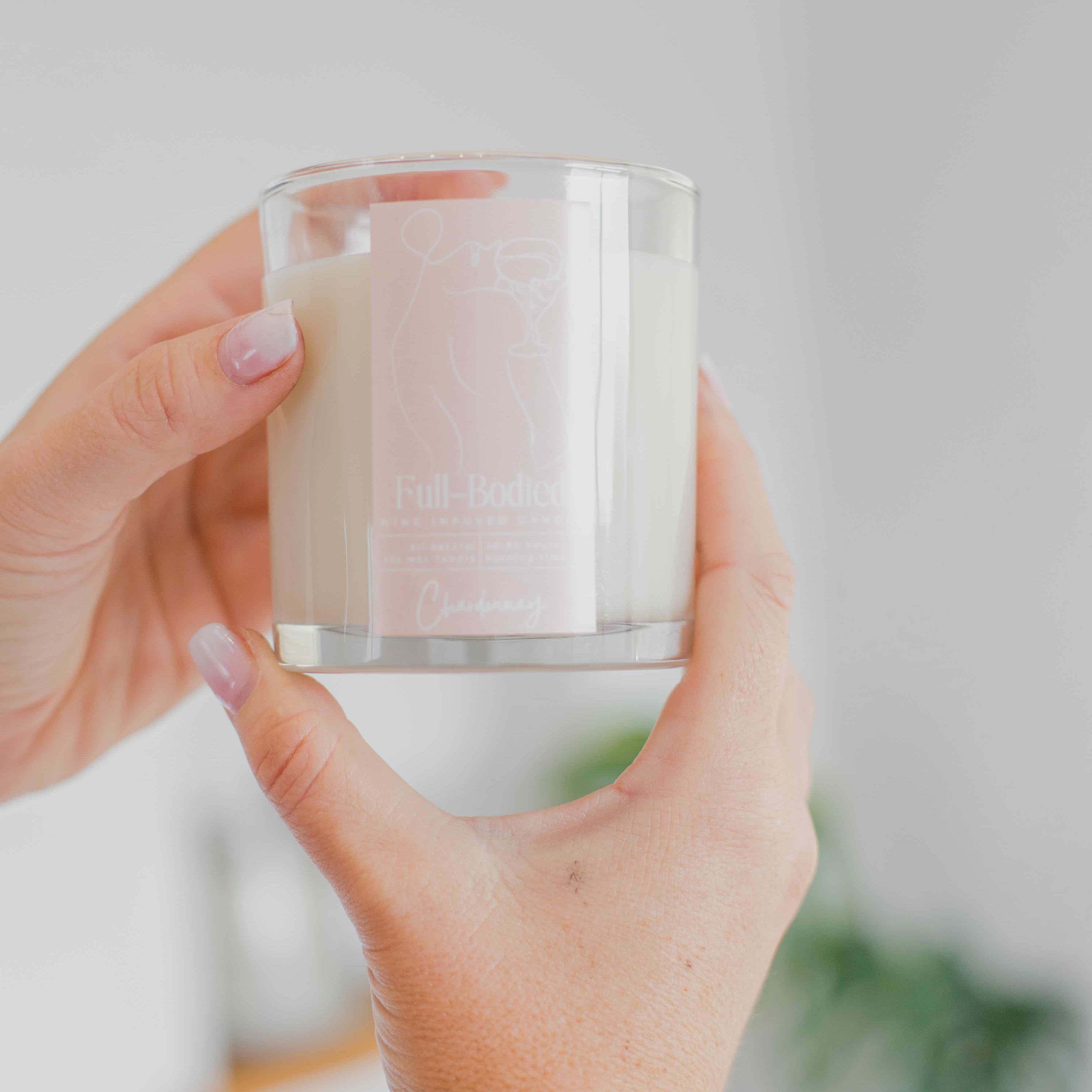 Wine-Infused Natural Soy Wax Scented Candles (assorted)