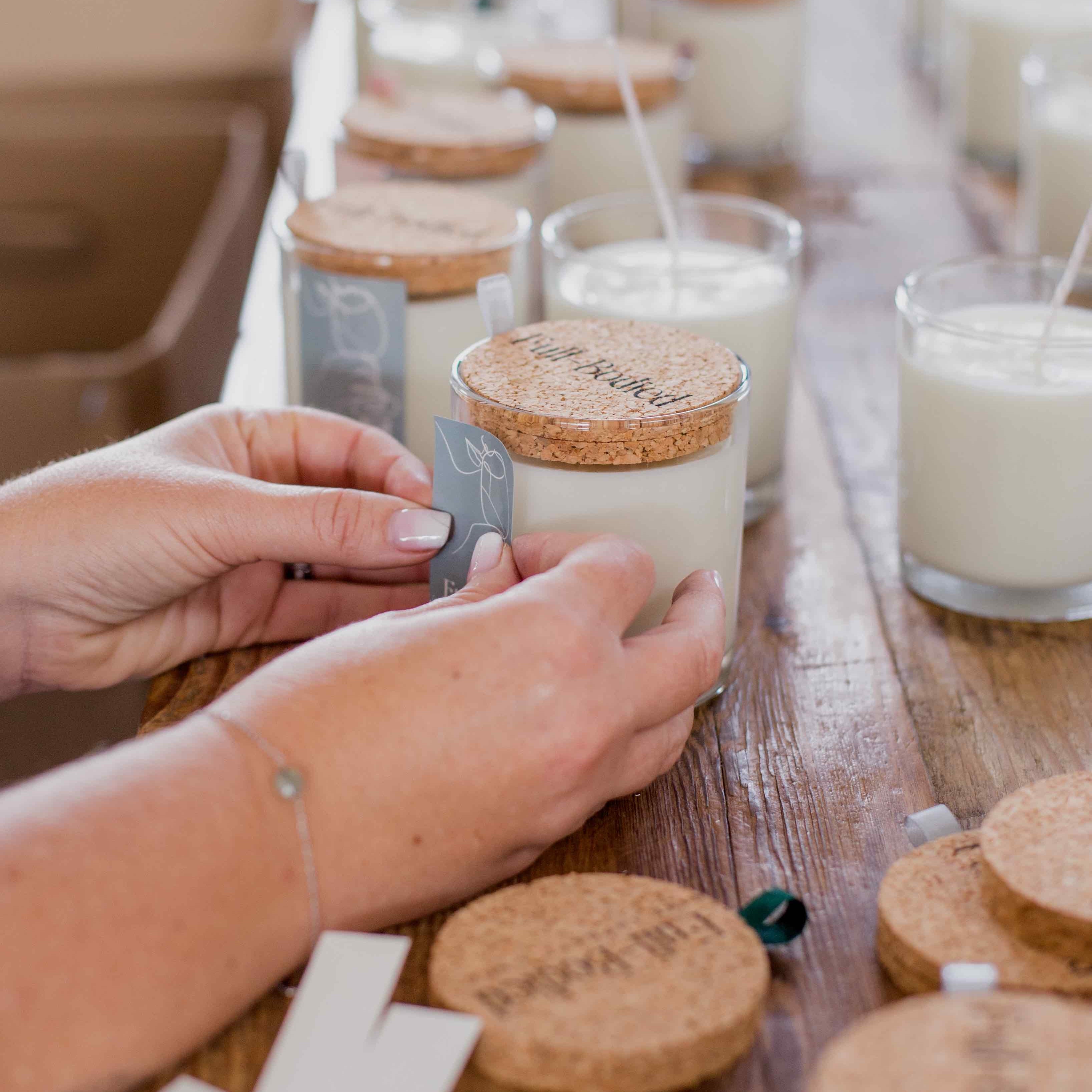 Wine-Infused Natural Soy Wax Scented Candles (assorted)