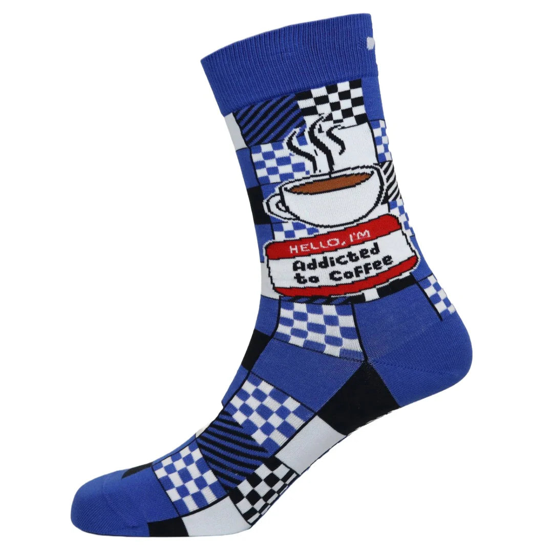 Men's "Coffee Addict" Cotton Socks