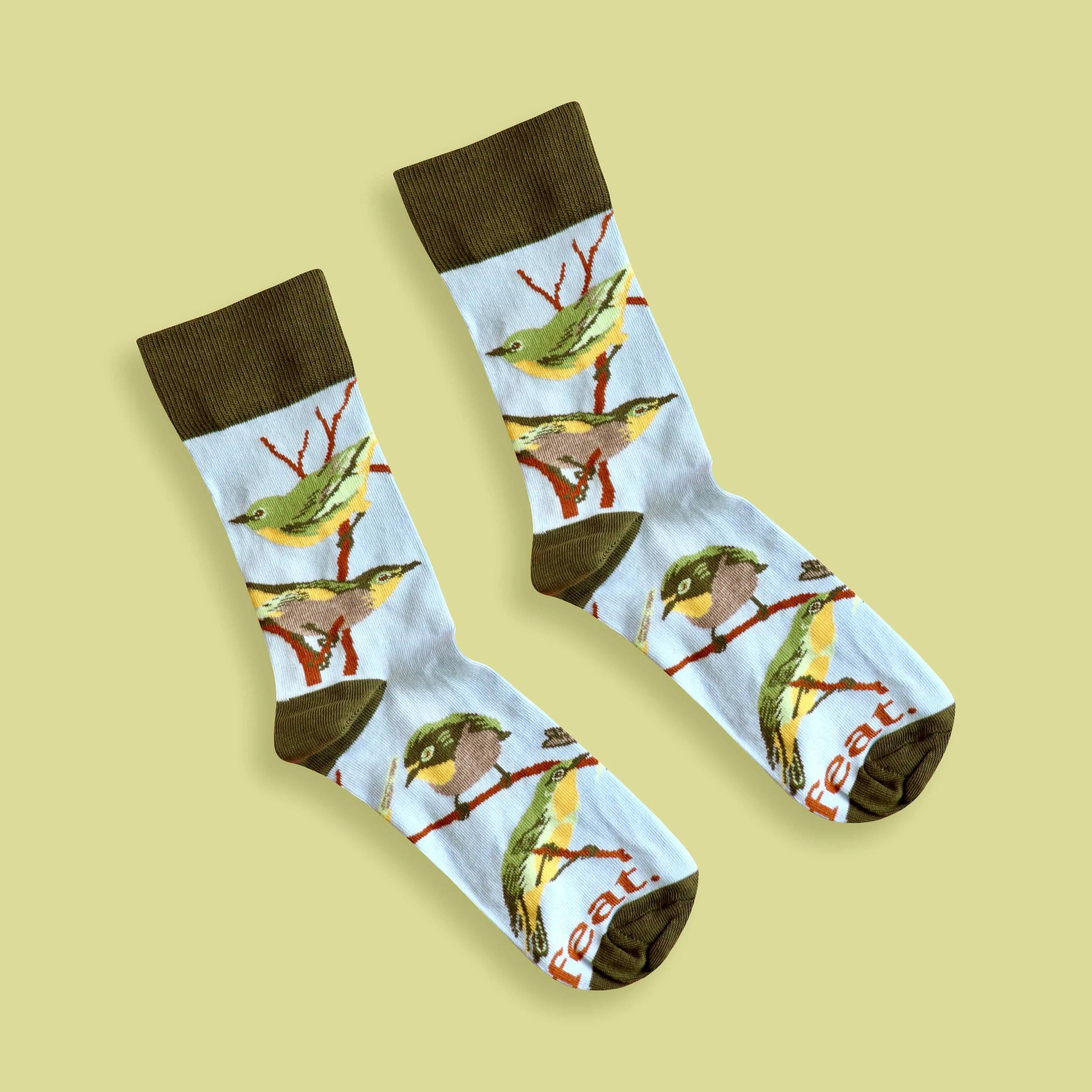Cape White-Eye Socks (His & Hers sizes)