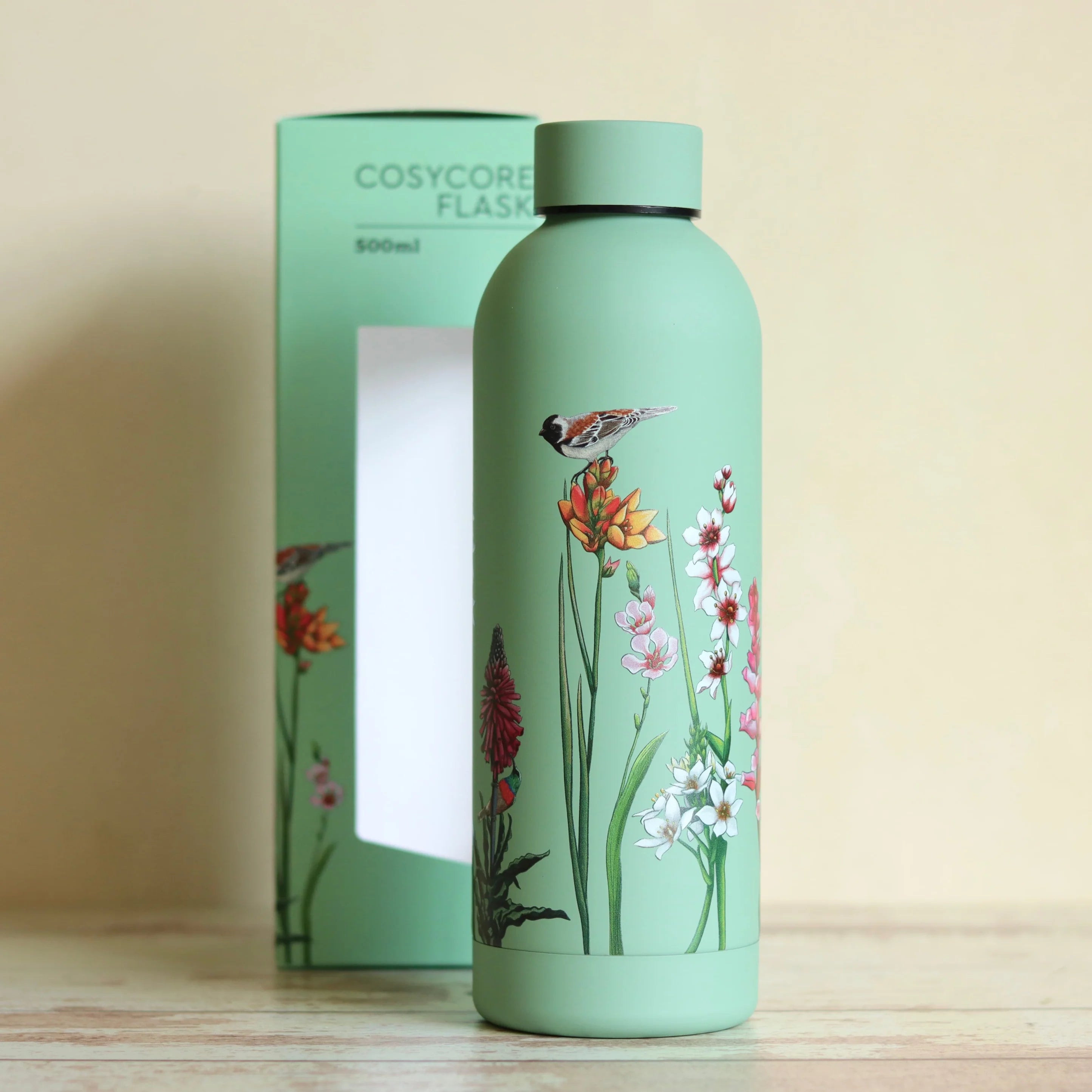 CosyCore Stainless Steel Flasks – Cape Bulbs & Birds