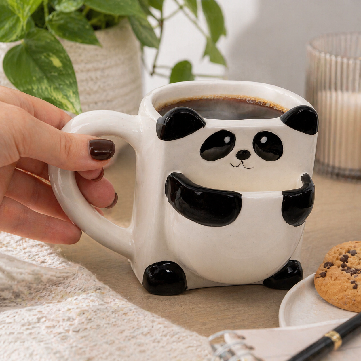 Panda Biscuit Pocket Mug