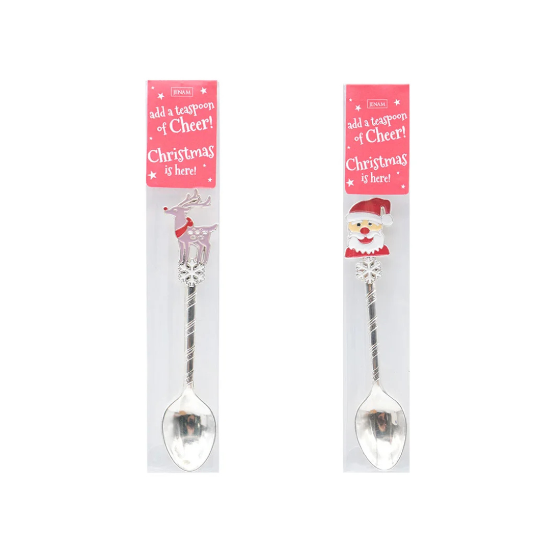 Christmas Novelty Teaspoons (Santa / Reindeer)