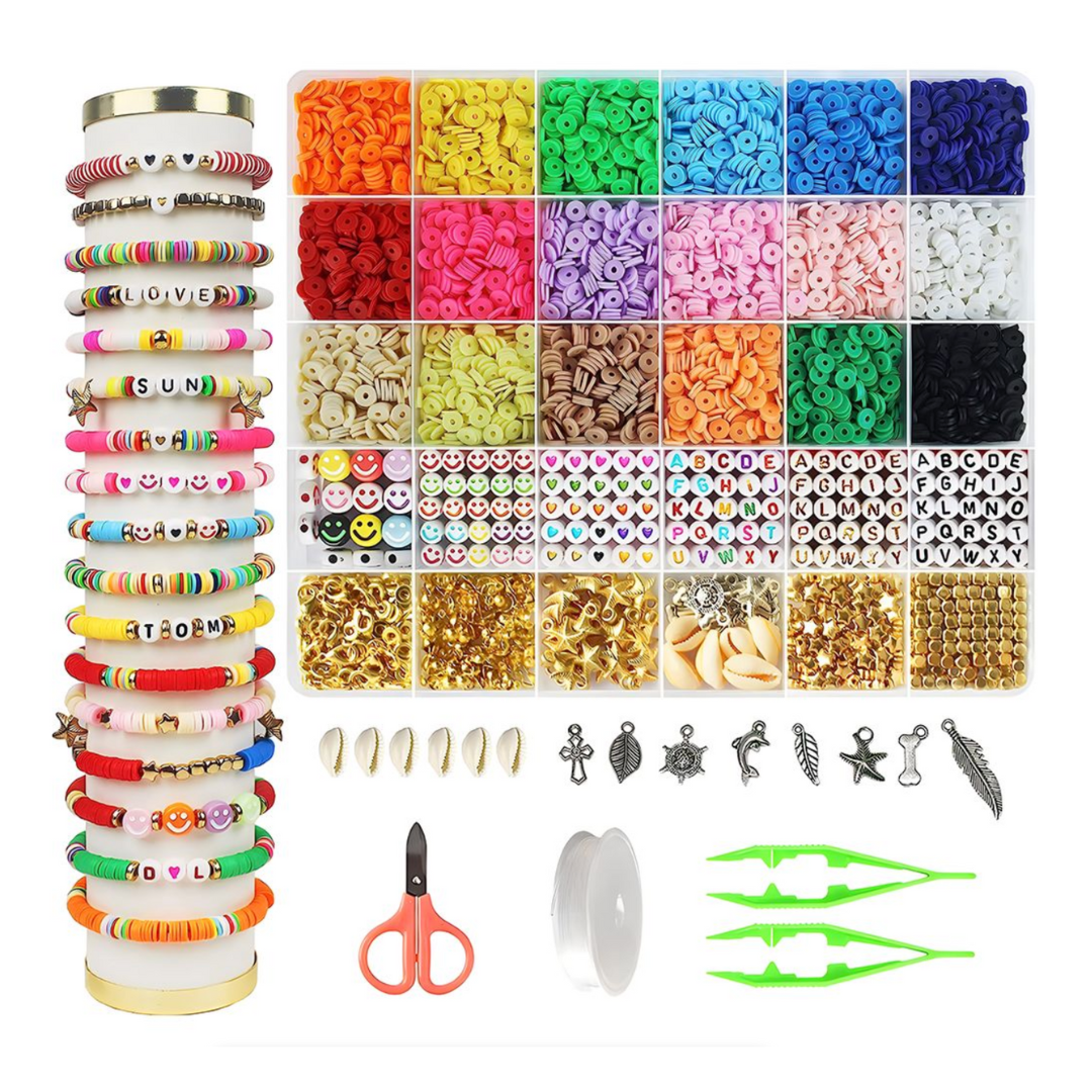 Clay Bead Jewellery Making Kit (6,000+pcs)