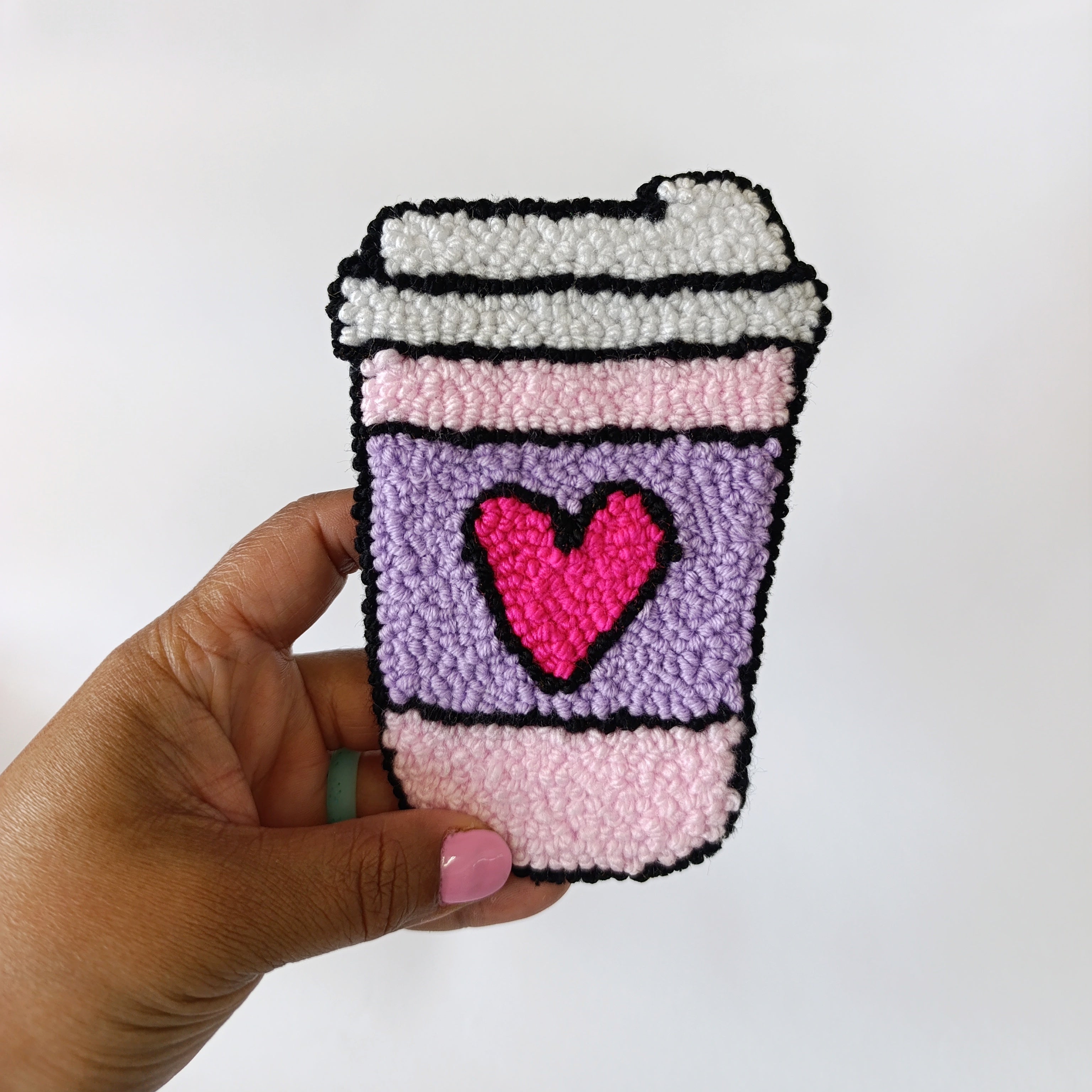 Fave Beverage-to-Go Mug Rugs (Boba, Iced Matcha and Coffee Designs)