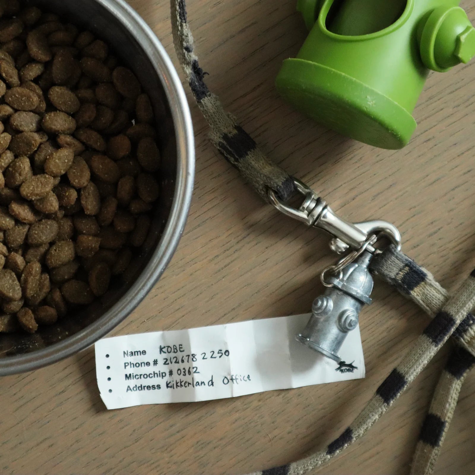 Kobe Dog Collar Identification Charm