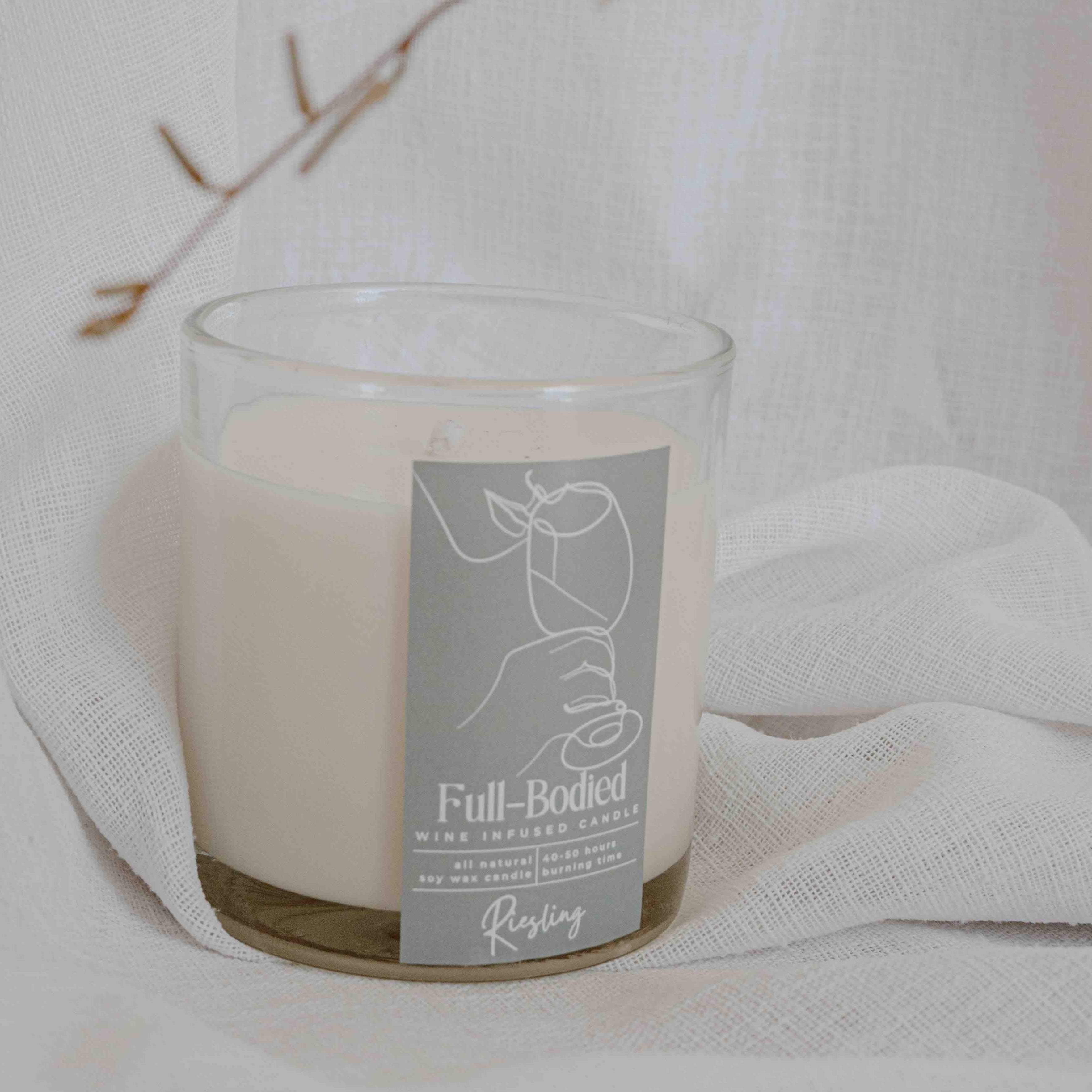 Wine-Infused Natural Soy Wax Scented Candles (assorted)