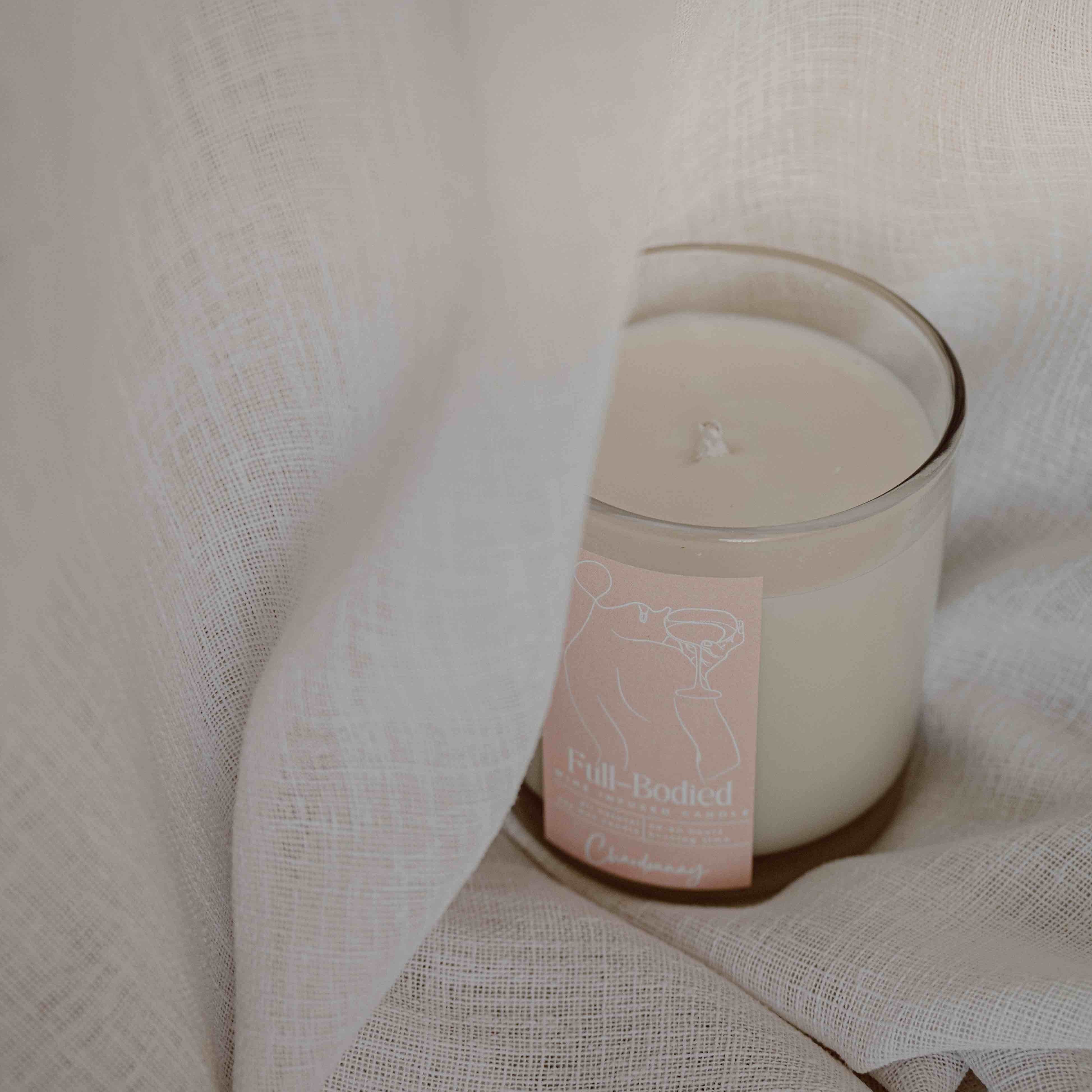 Wine-Infused Natural Soy Wax Scented Candles (assorted)