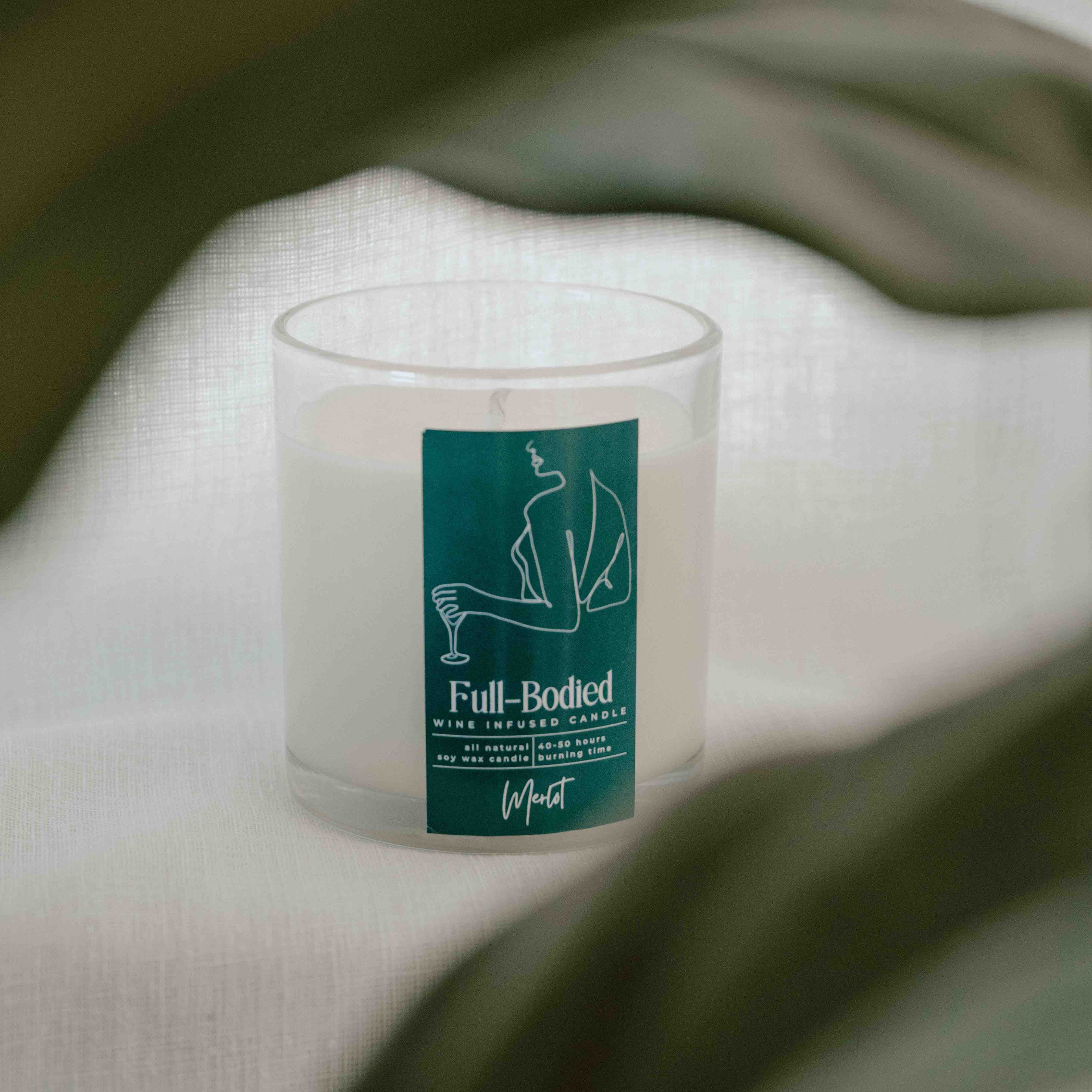 Wine-Infused Natural Soy Wax Scented Candles (assorted)