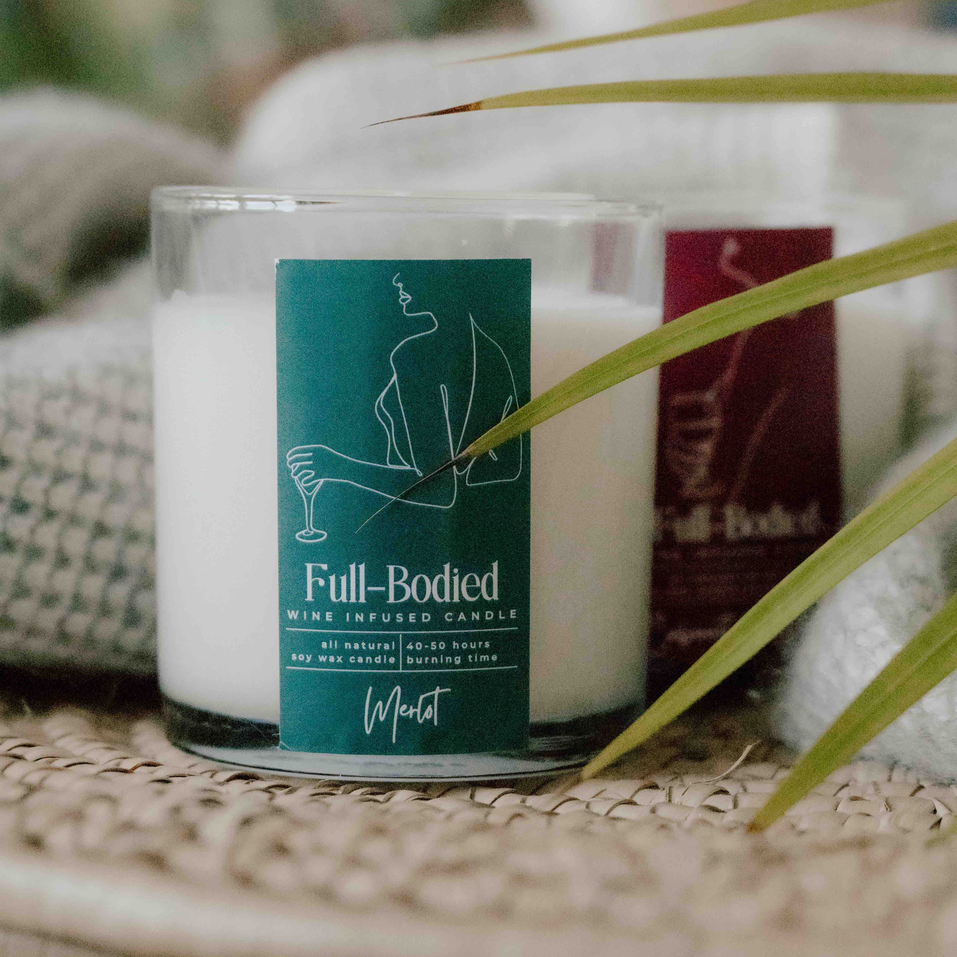 Wine-Infused Natural Soy Wax Scented Candles (assorted)