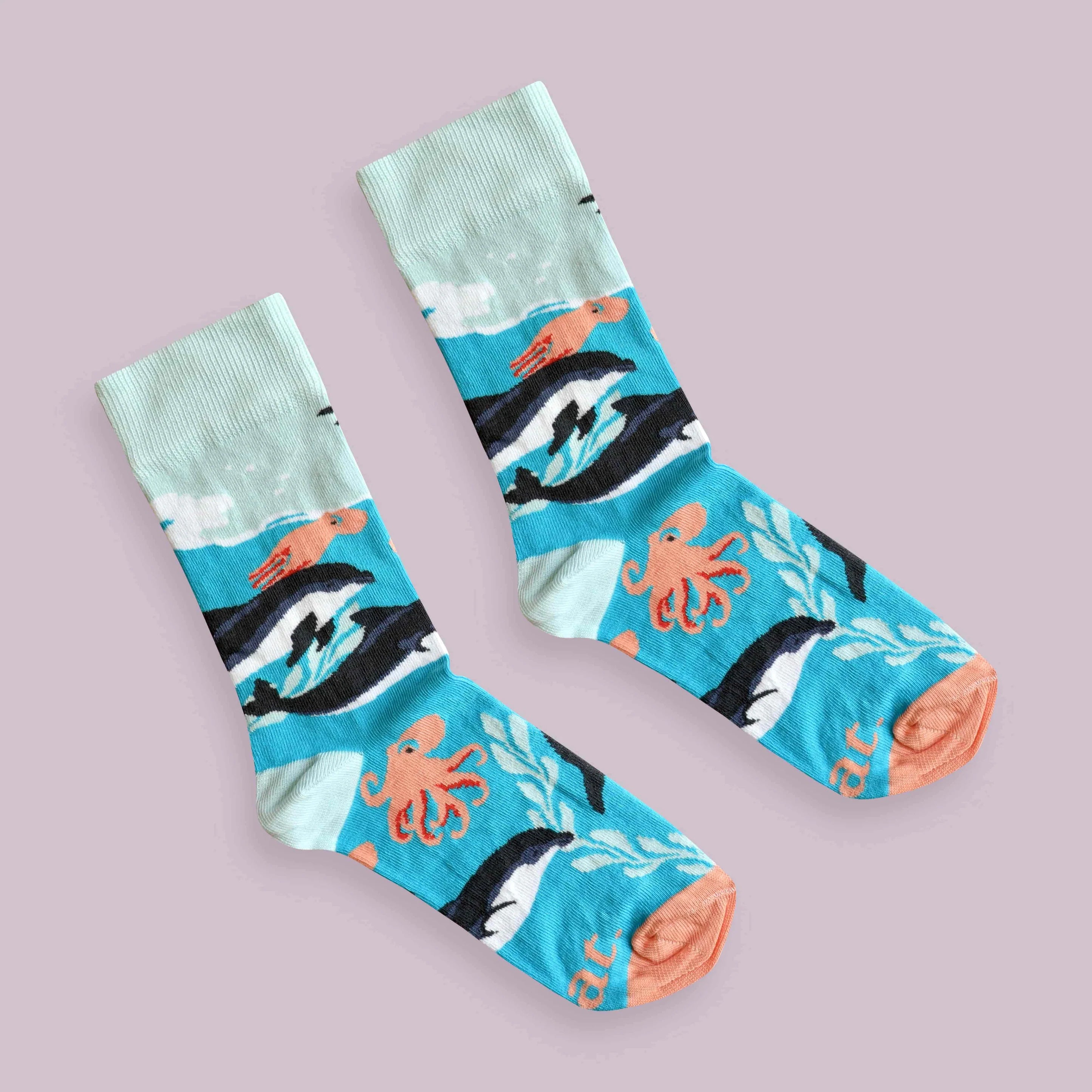 Dolphin Party Socks (His & Hers sizes)