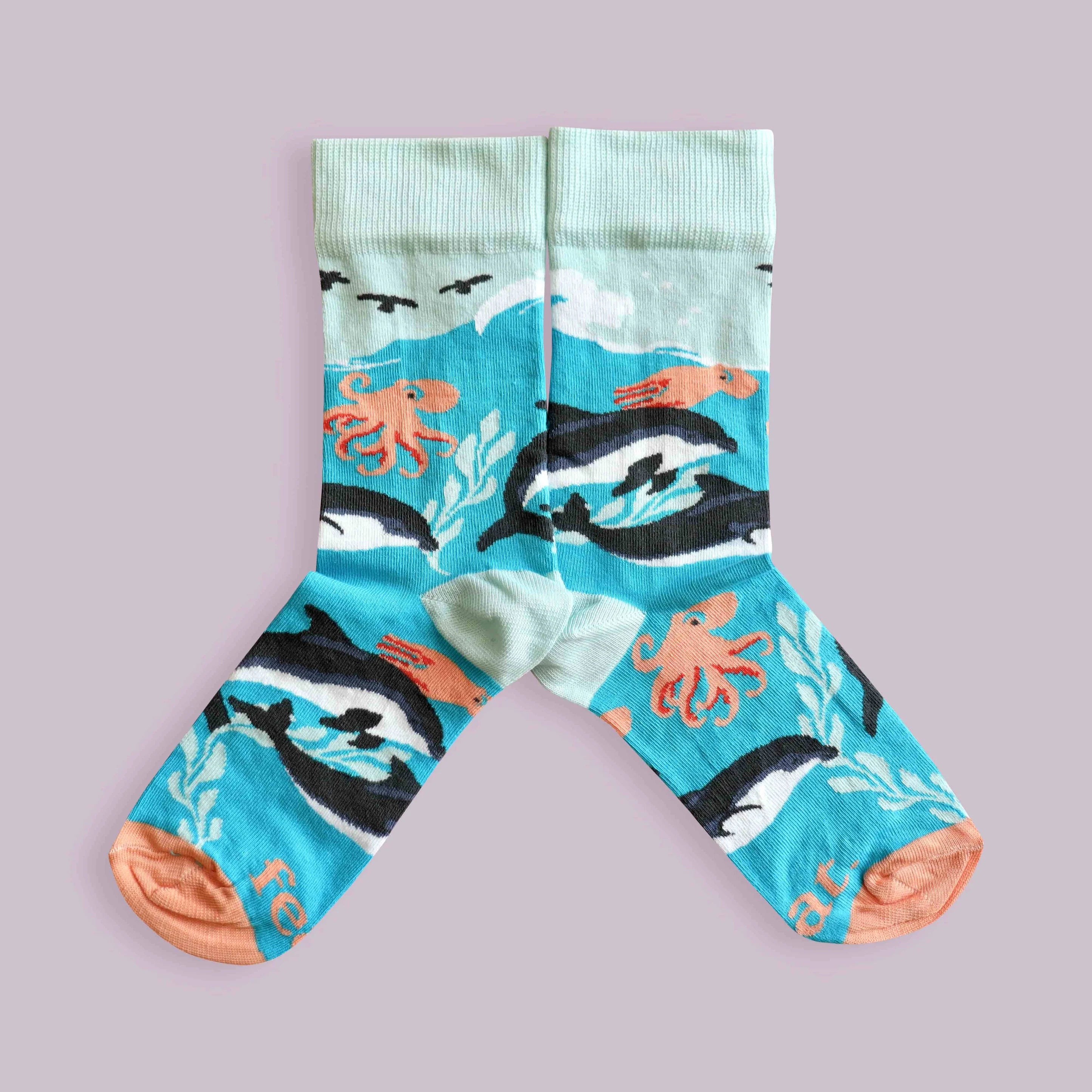 Dolphin Party Socks (His & Hers sizes)