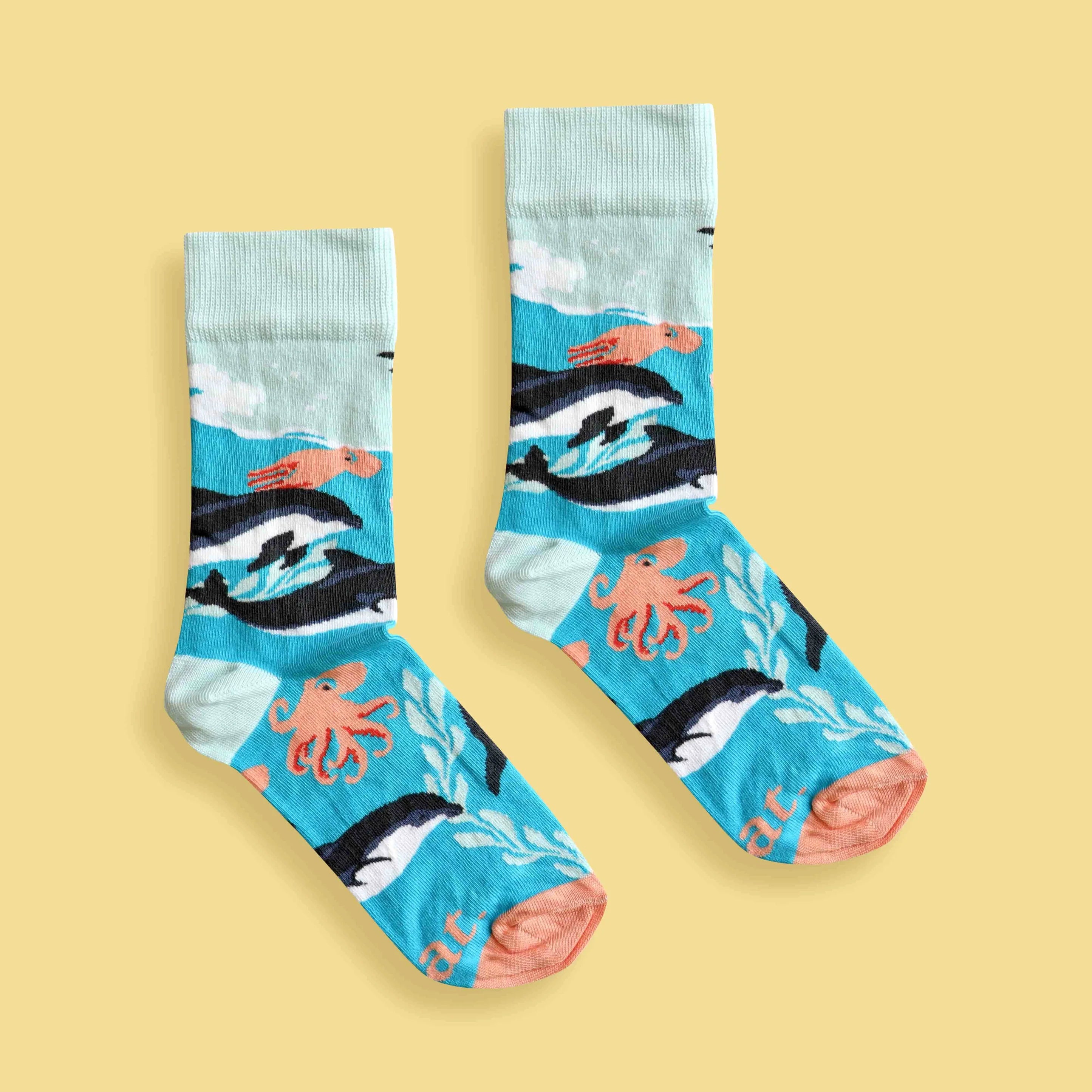 Dolphin Party Socks (His & Hers sizes)
