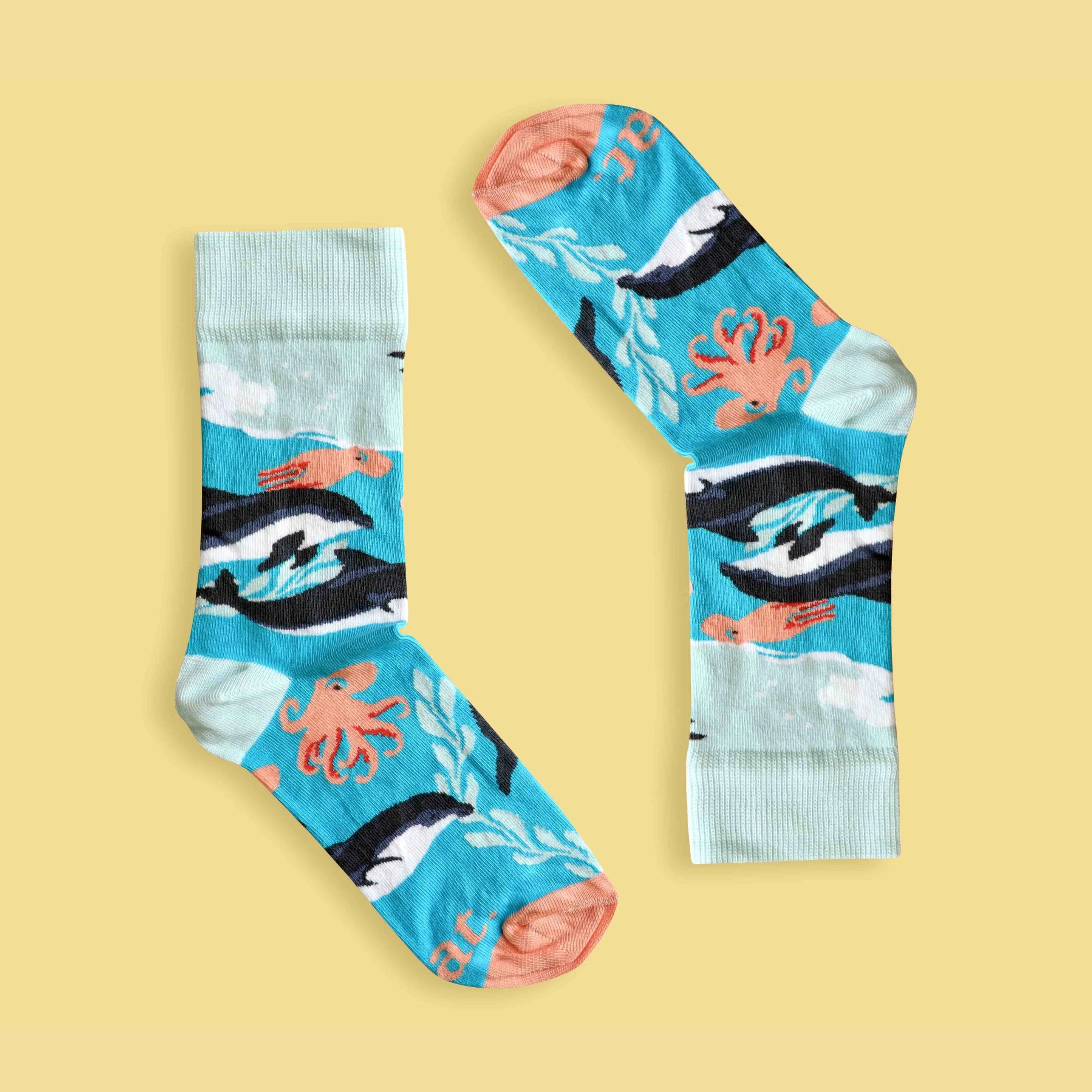 Dolphin Party Socks (His & Hers sizes)