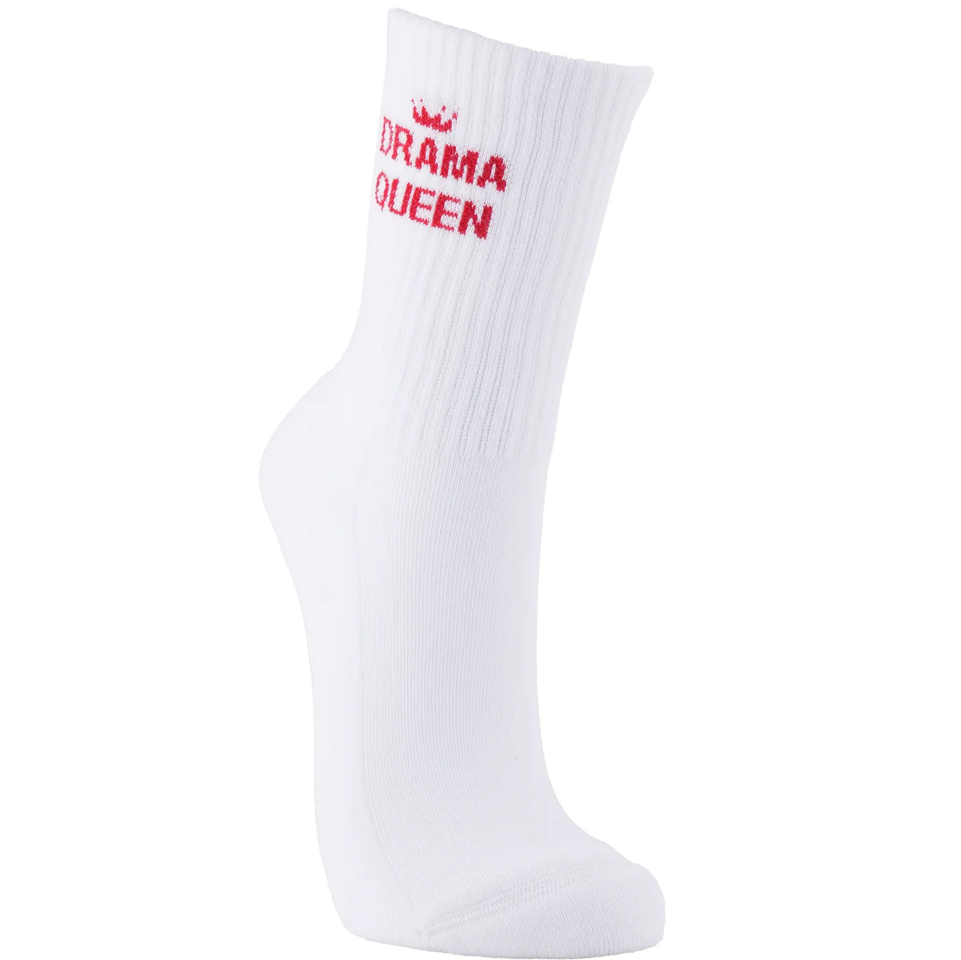 "Drama Queen" Ladies' Ribbed Cotton Socks