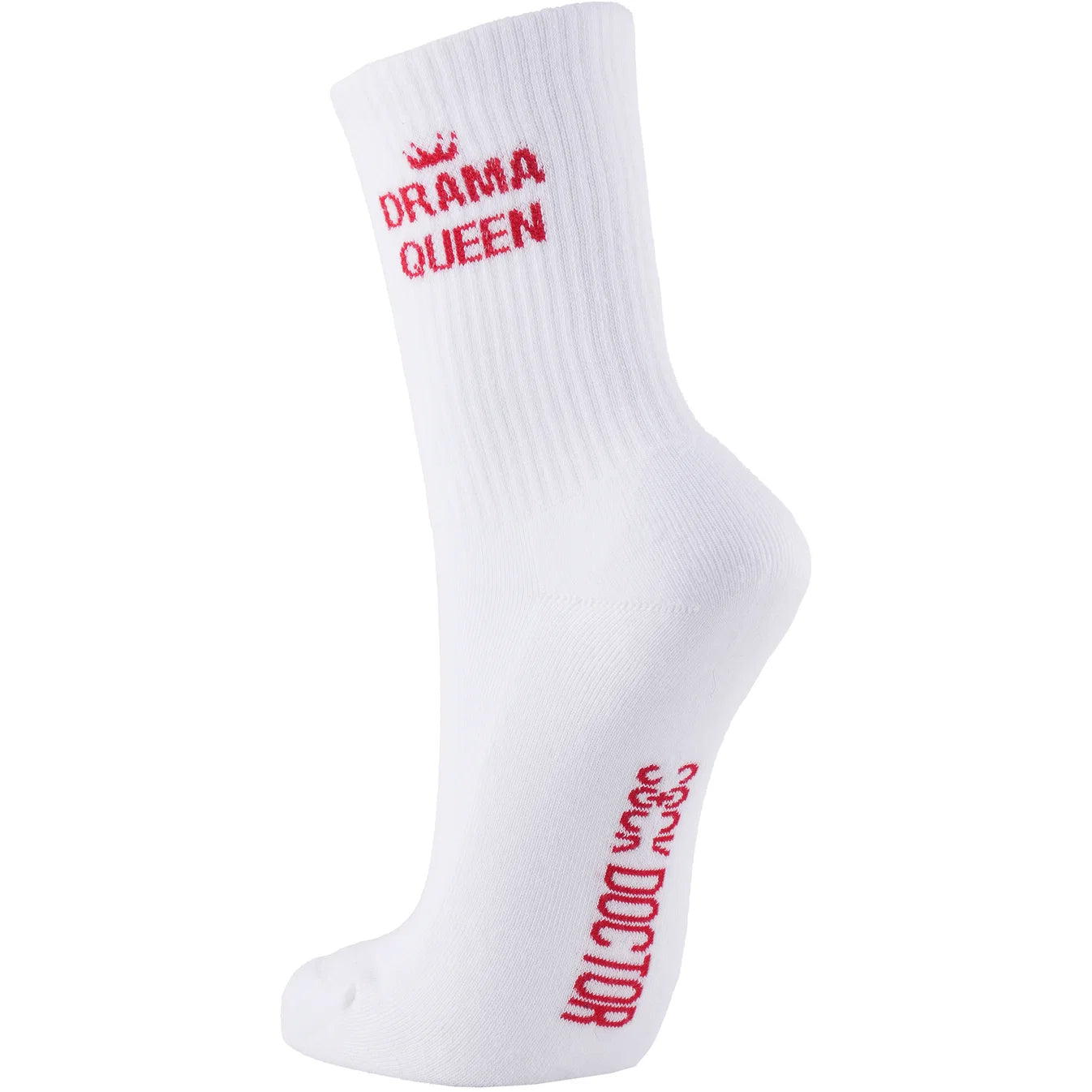 "Drama Queen" Ladies' Ribbed Cotton Socks