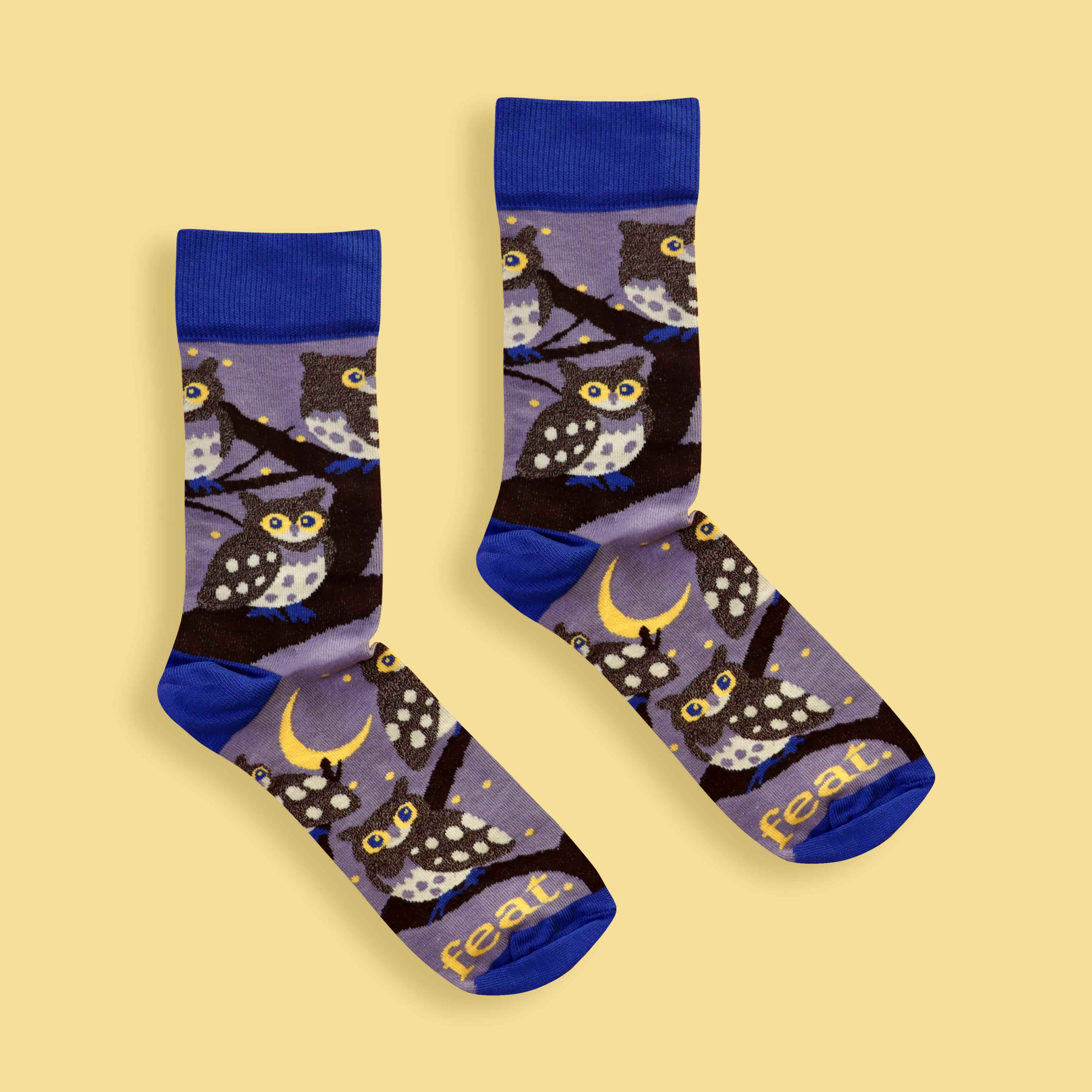 Cape Eagle Owl Socks (His & Hers Sizes)