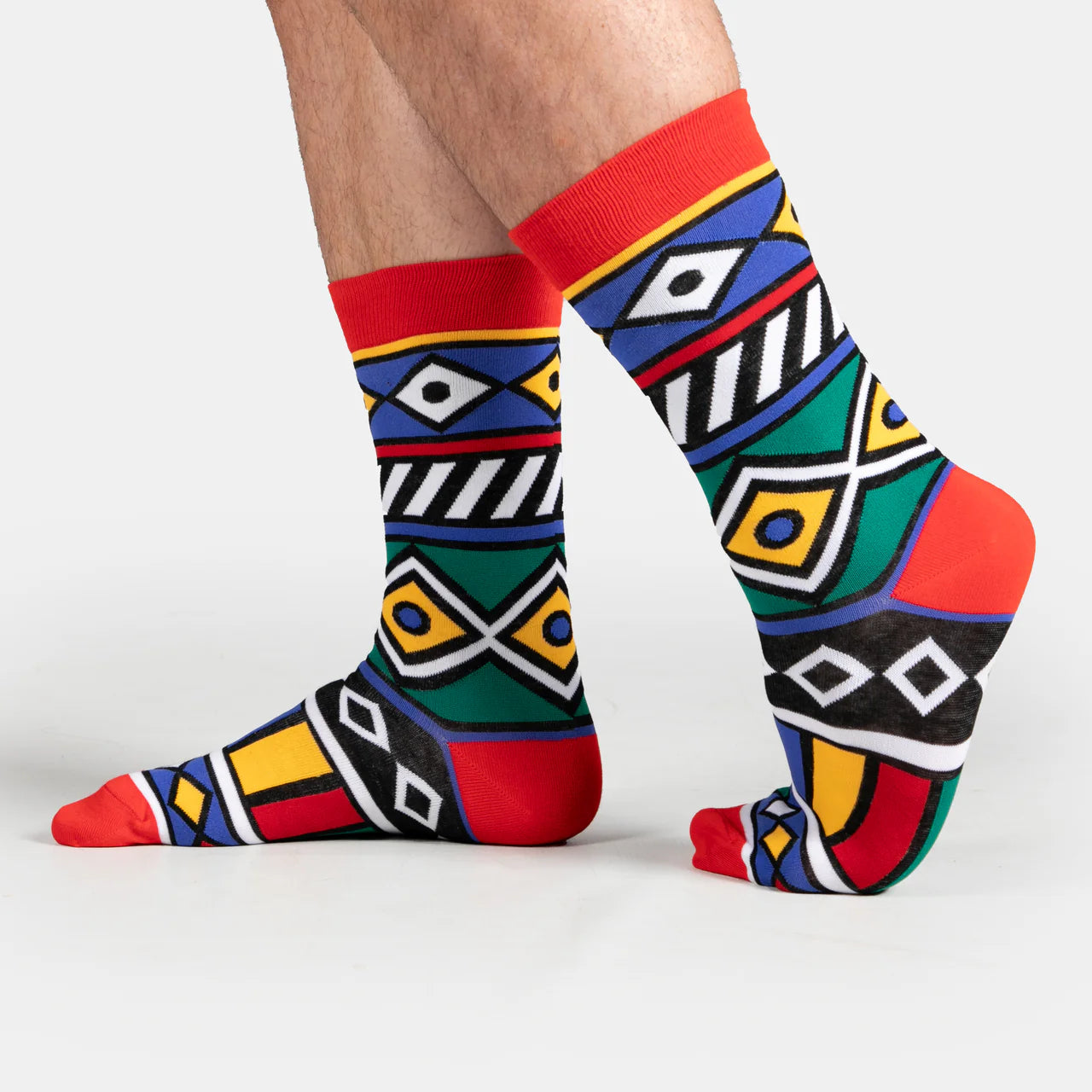 Men's Bright Ndebele Socks