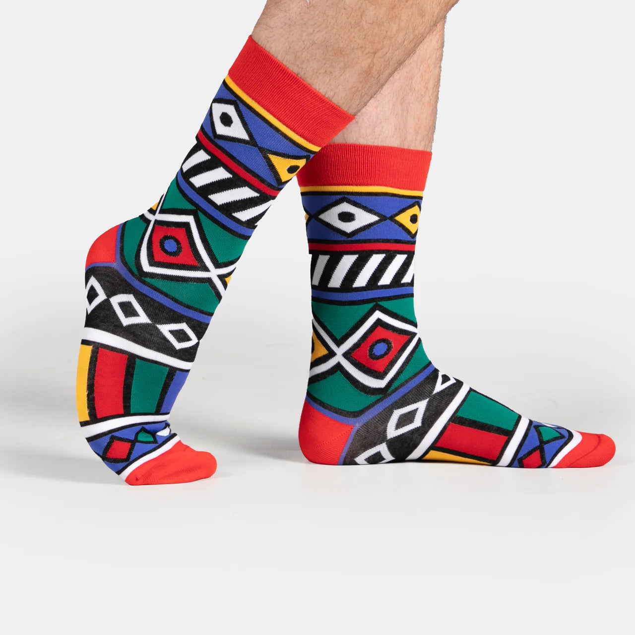 Men's Bright Ndebele Socks
