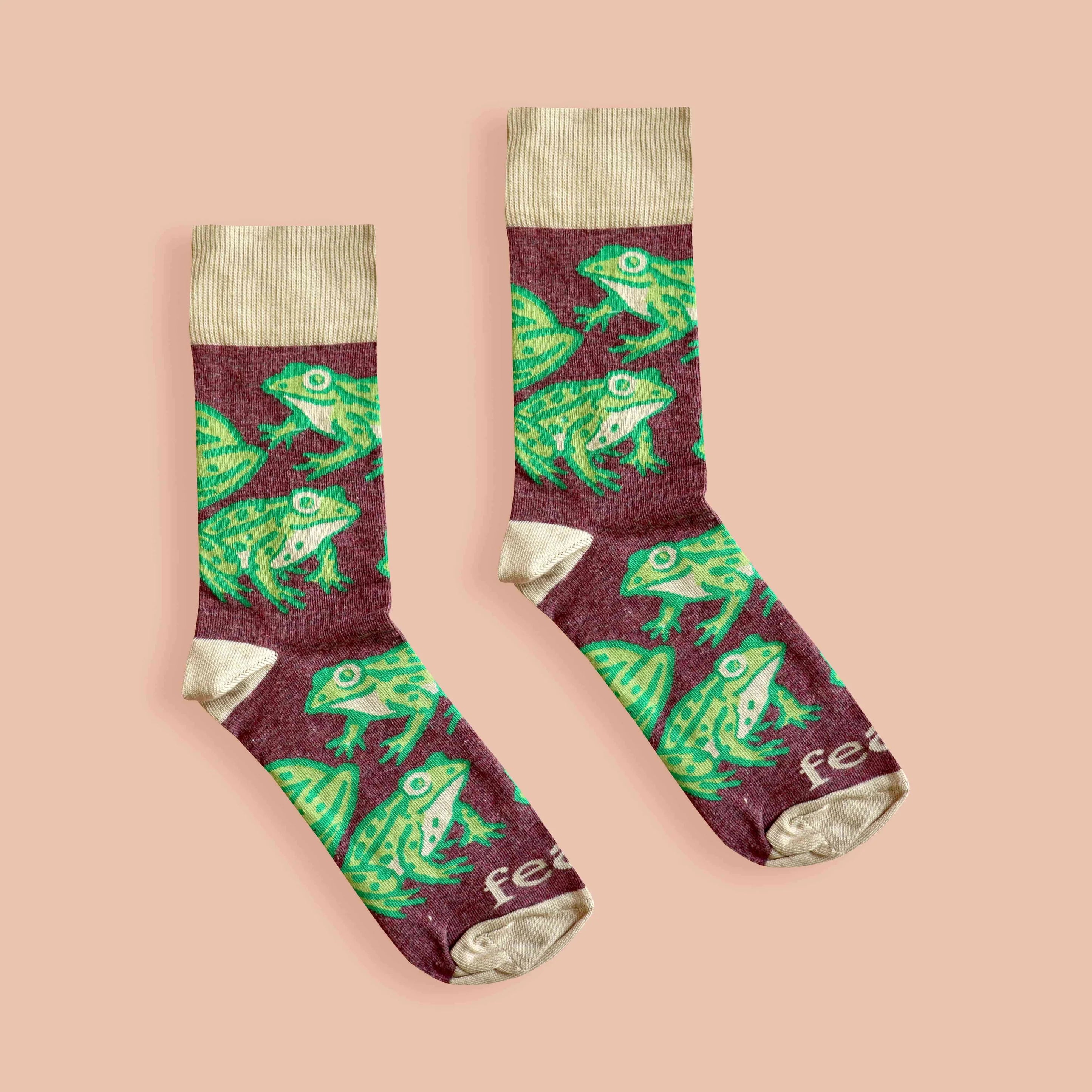 Cape River Frog Socks (His & Hers sizes)