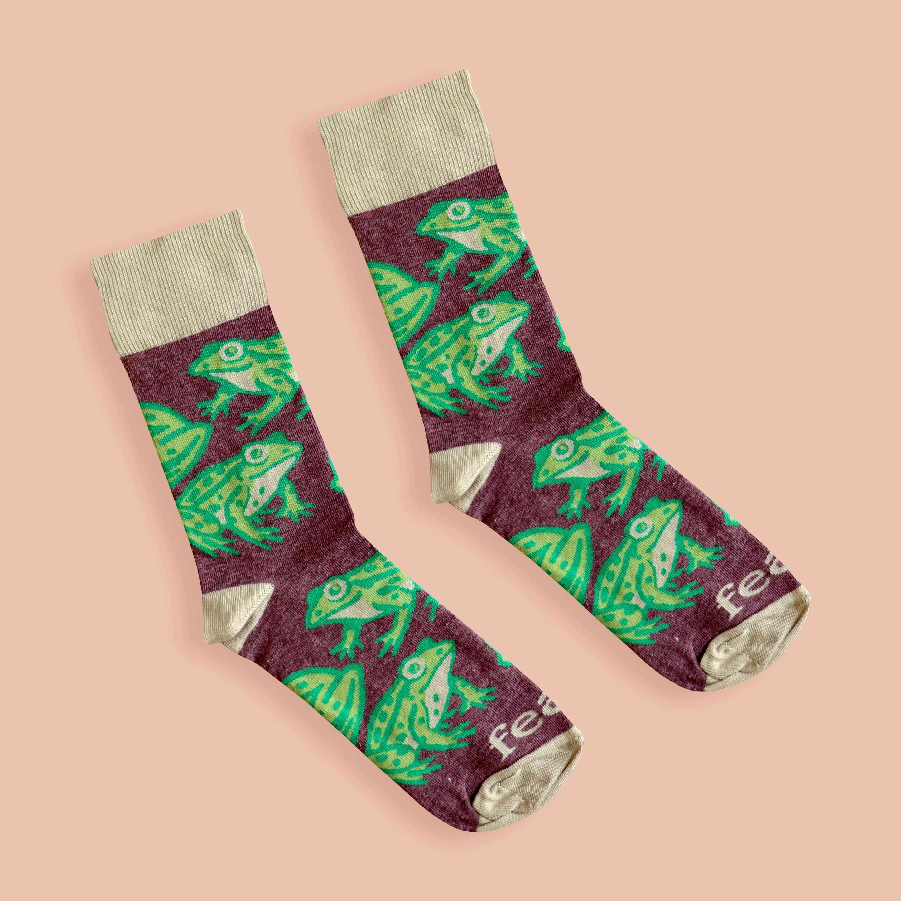 Cape River Frog Socks (His & Hers sizes)