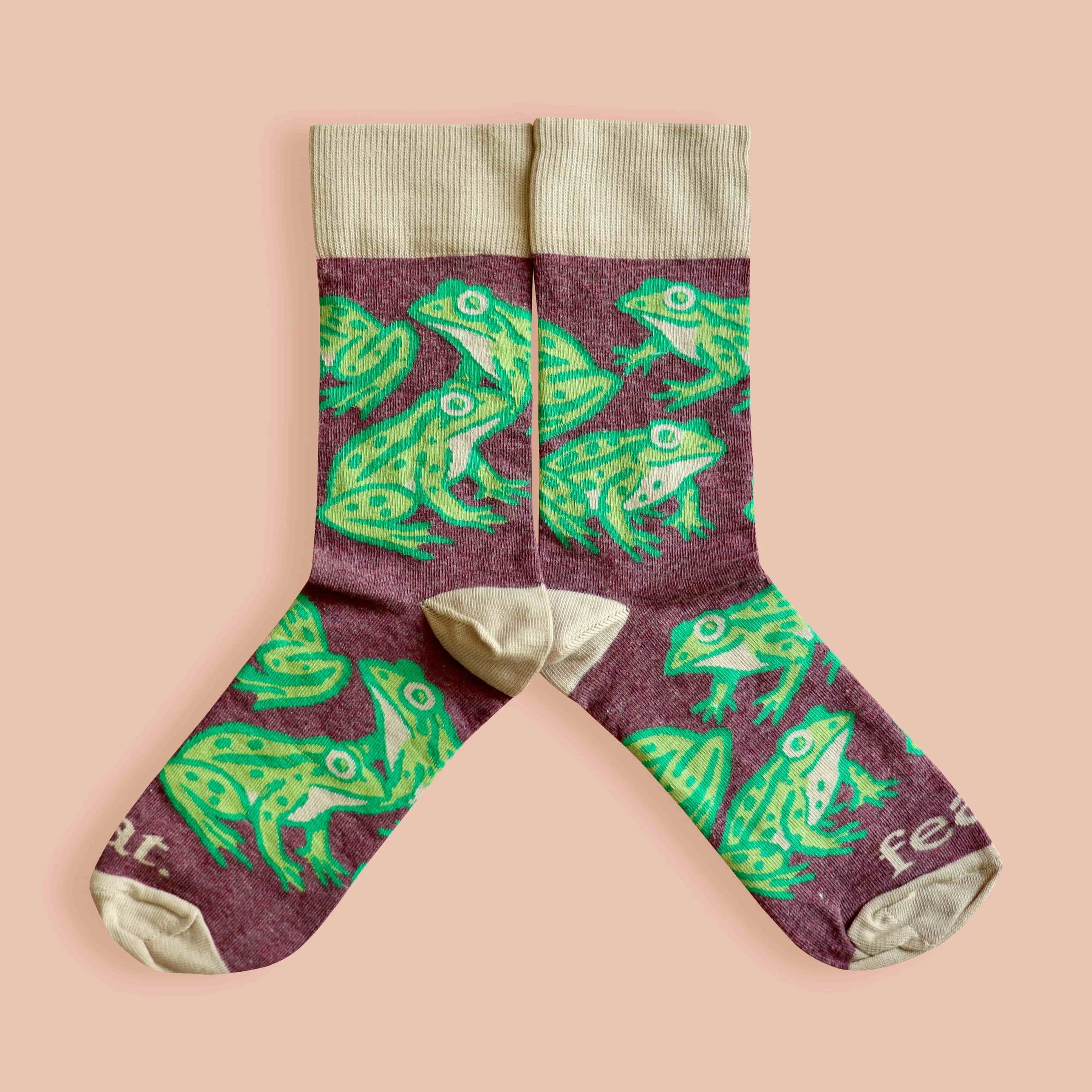 Cape River Frog Socks (His & Hers sizes)