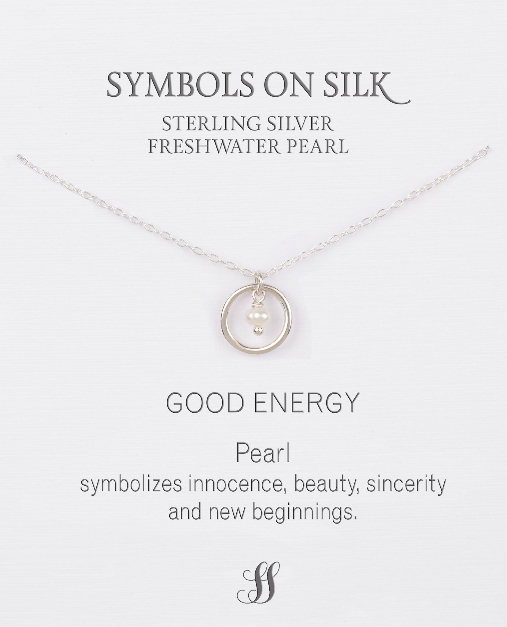 "Good Energy" Miniature Freshwater Pearl Necklace (Sterling Silver or Gold-Dipped)