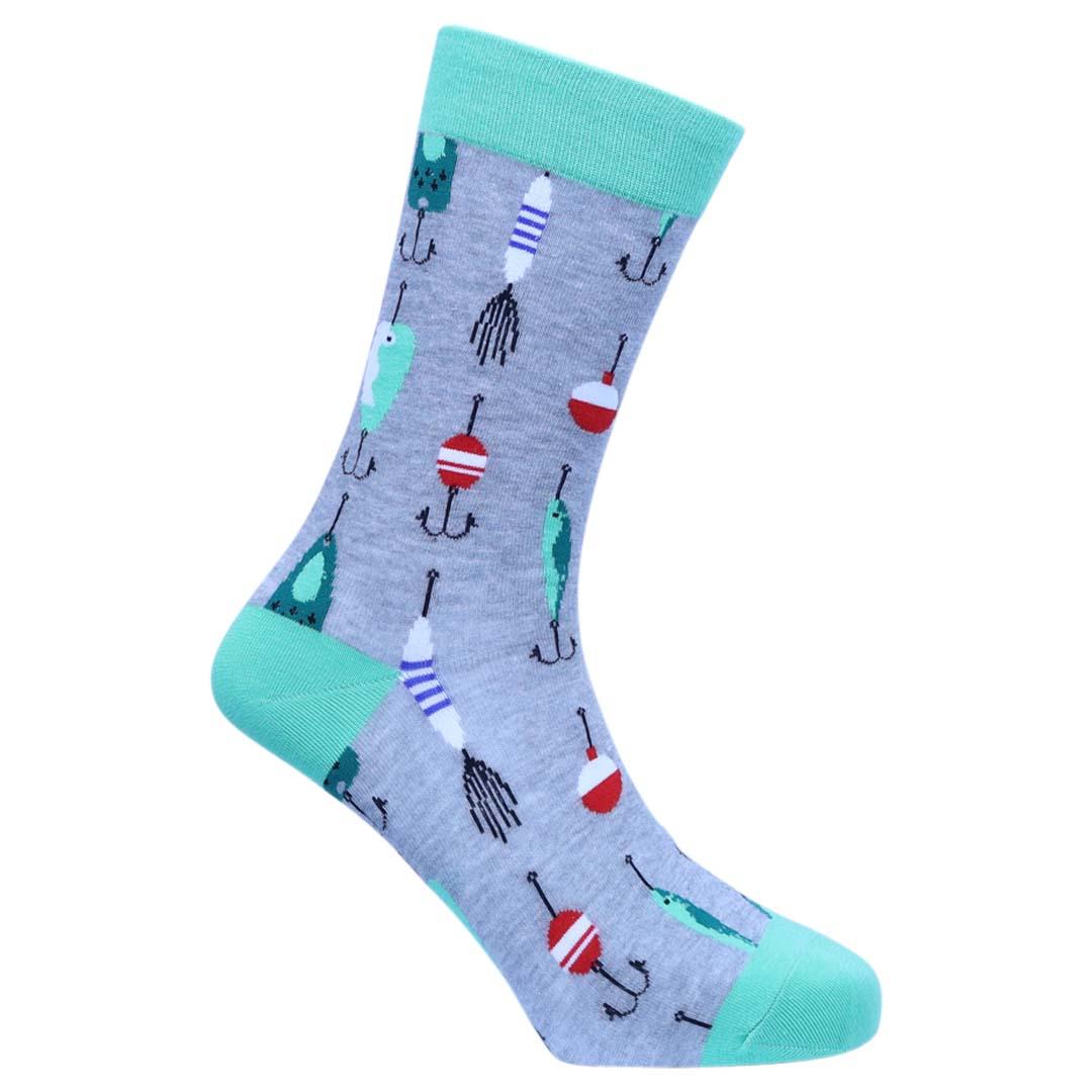 Men's "Hooked" Fishing Cotton Socks