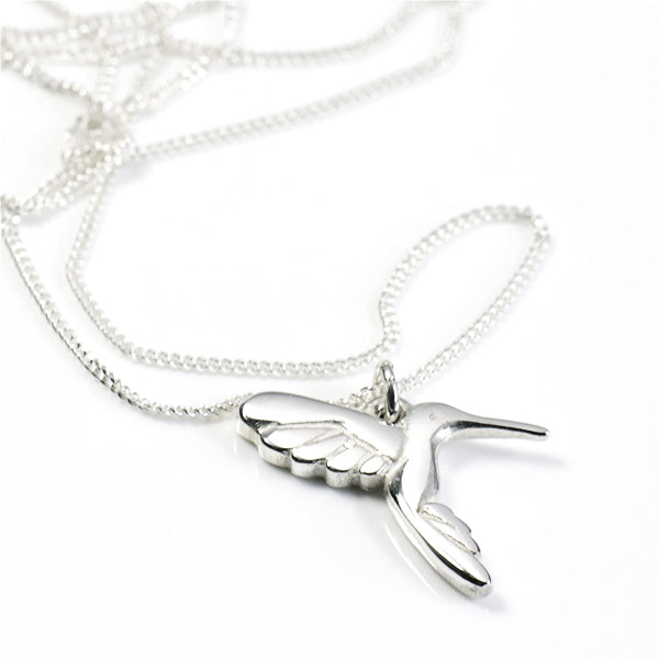 Sterling Silver Hummingbird Necklace