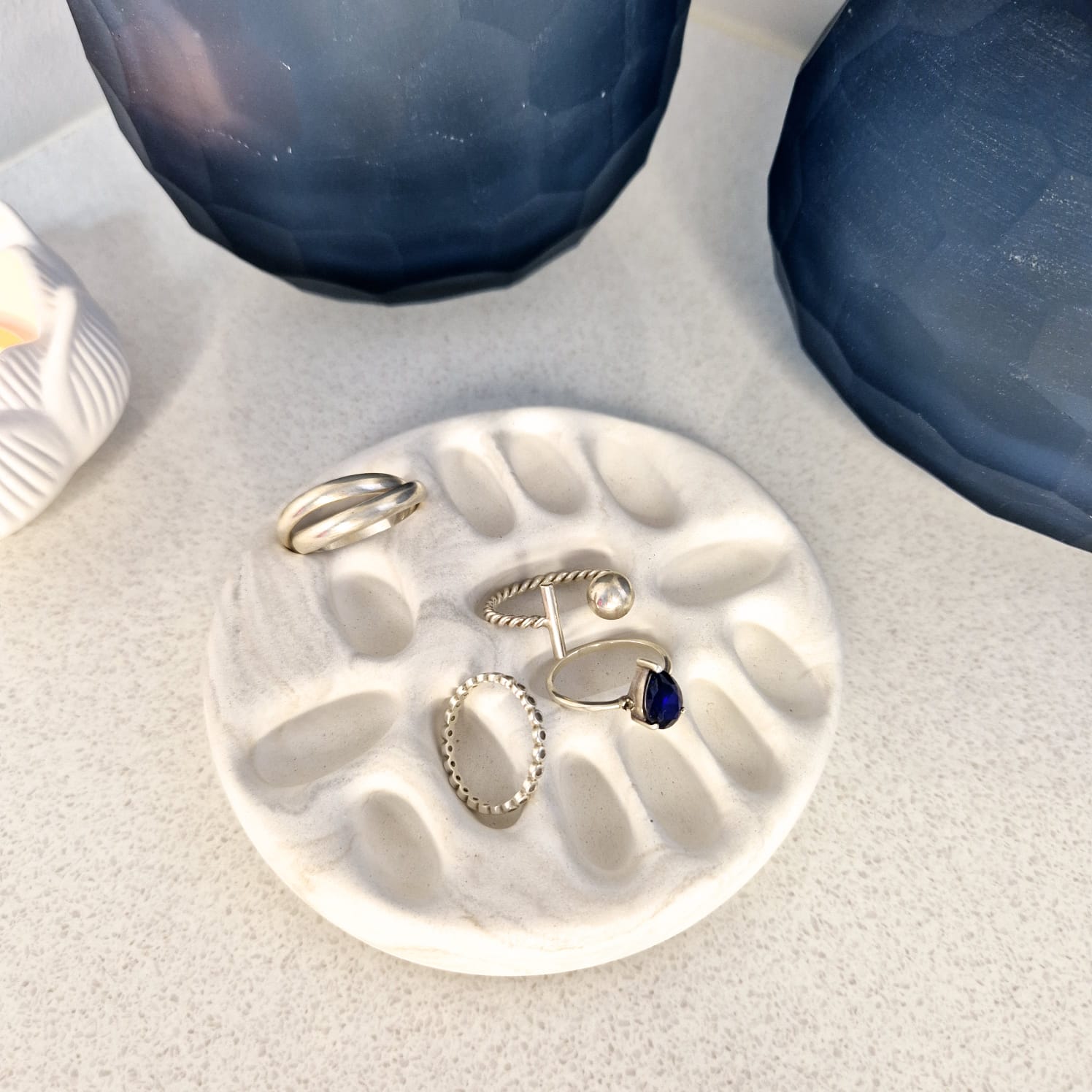 Marbled Resin Ring Tray