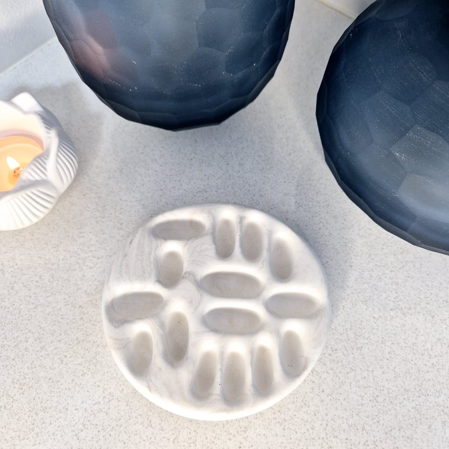 Marbled Resin Ring Tray