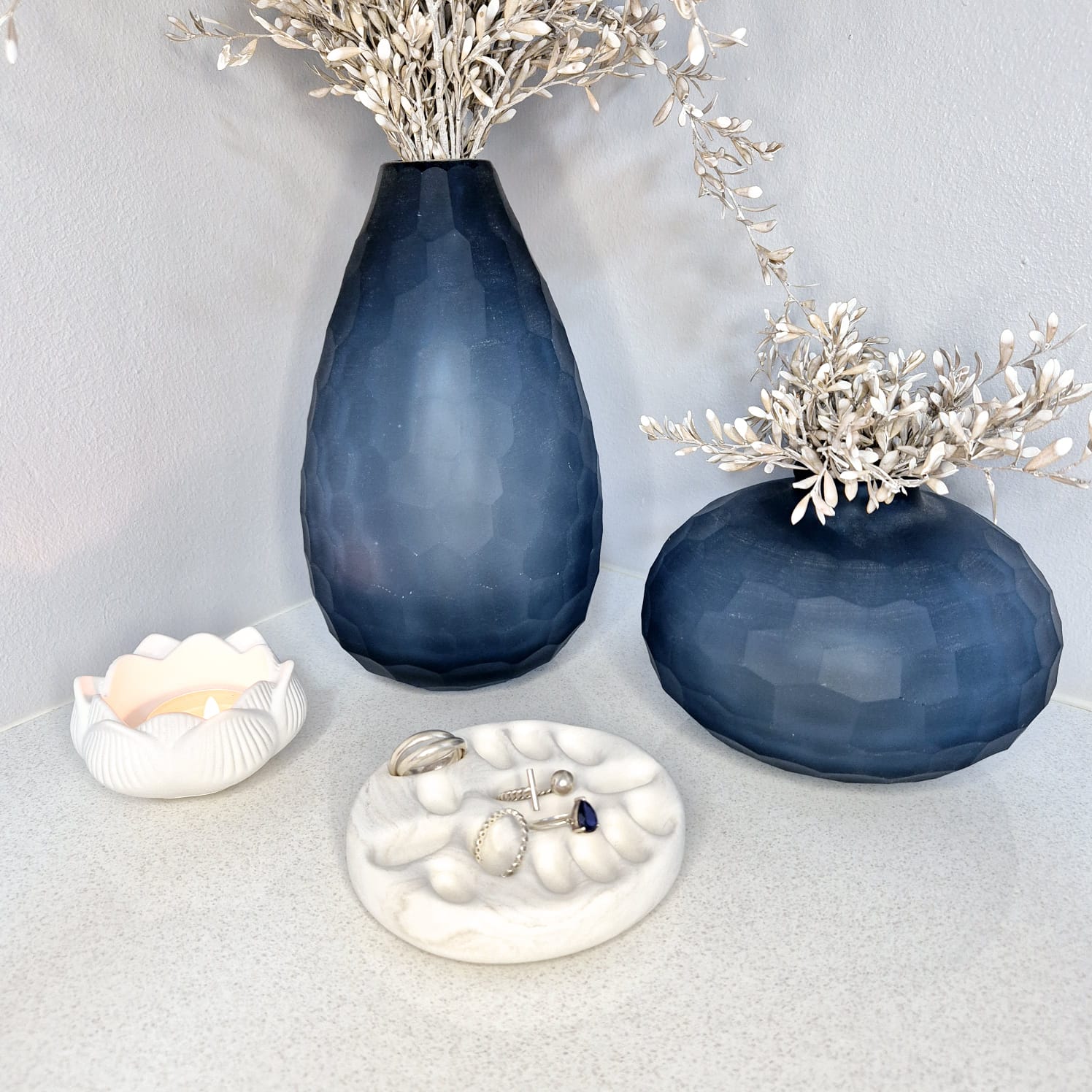 Marbled Resin Ring Tray