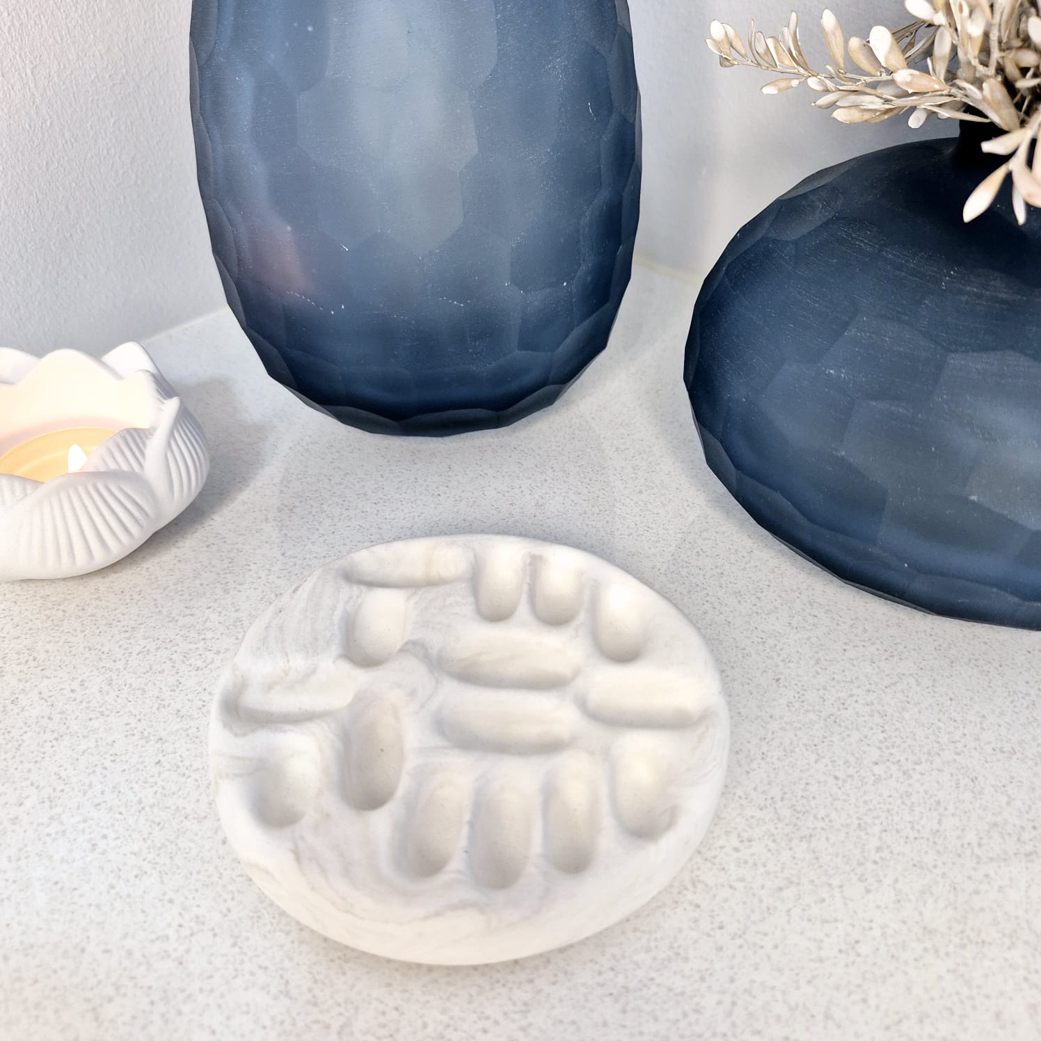 Marbled Resin Ring Tray