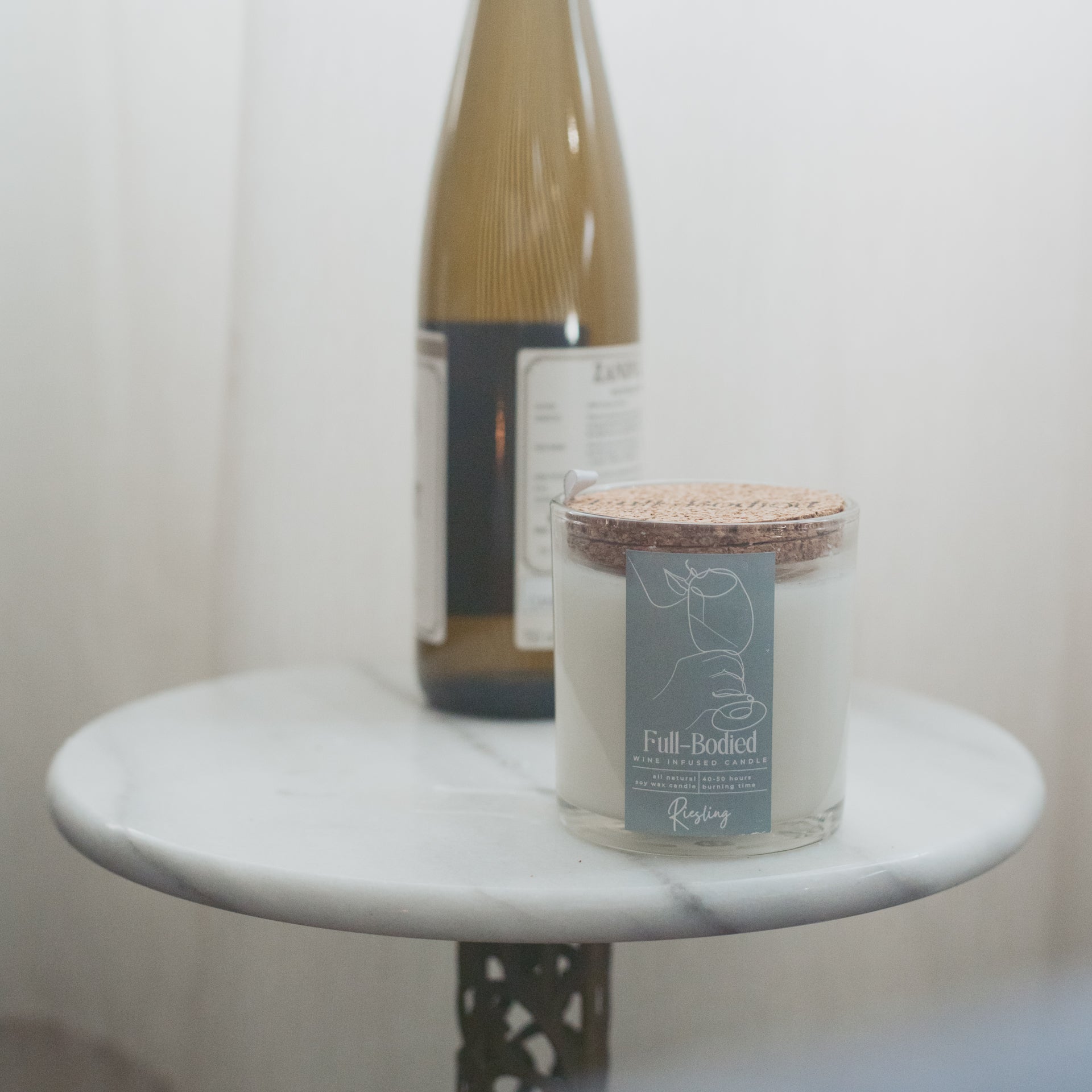 Wine-Infused Natural Soy Wax Scented Candles (assorted)