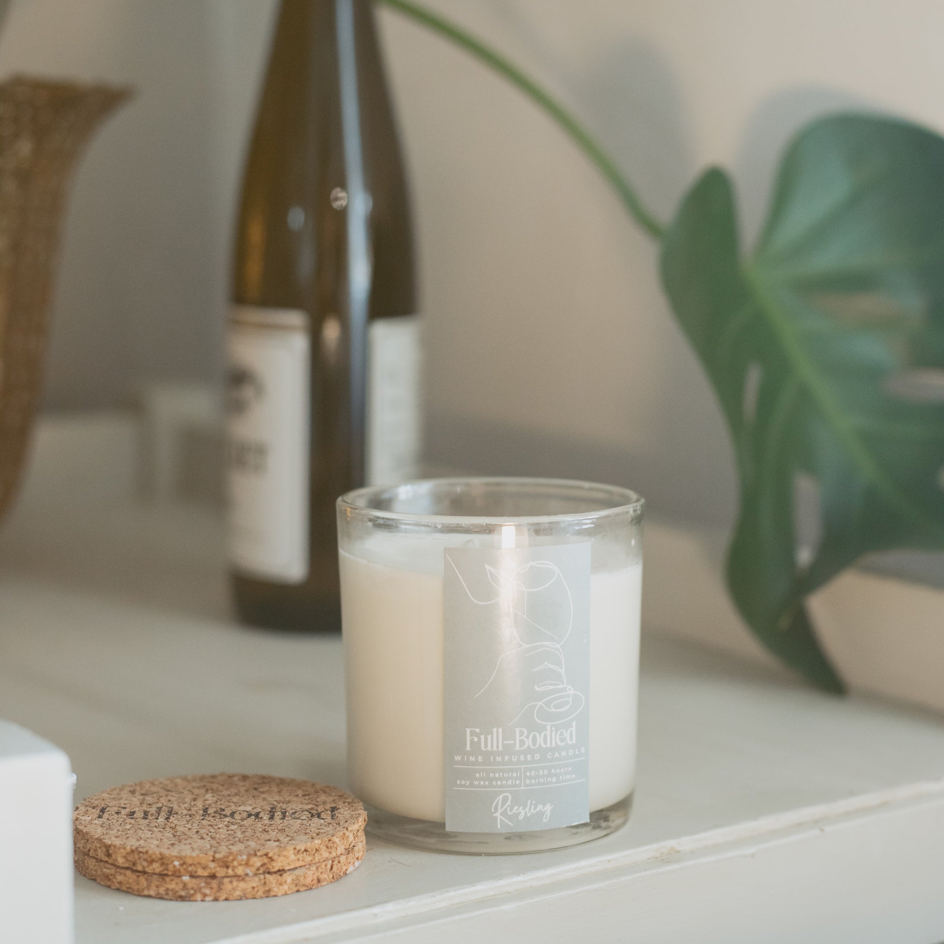 Wine-Infused Natural Soy Wax Scented Candles (assorted)