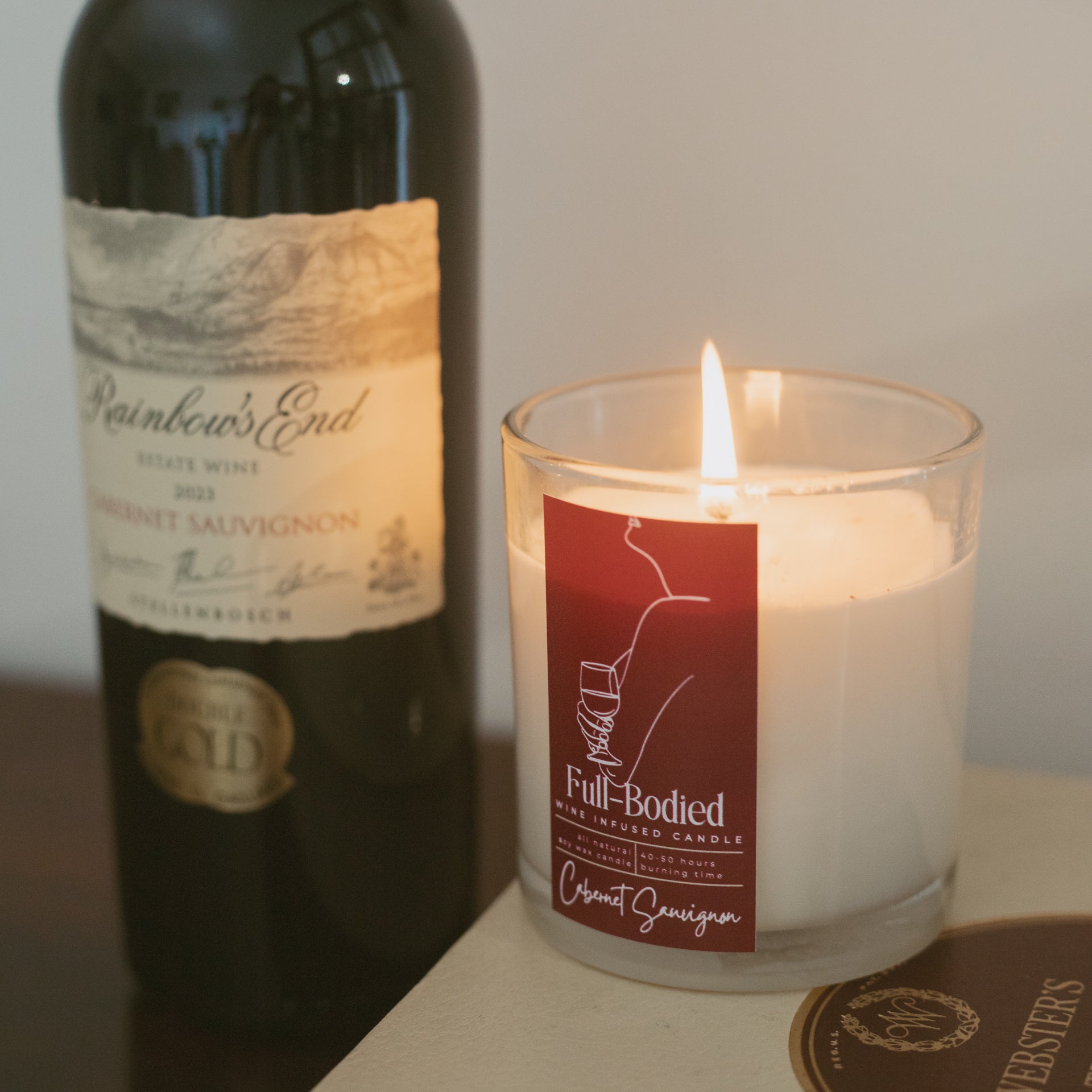 Wine-Infused Natural Soy Wax Scented Candles (assorted)