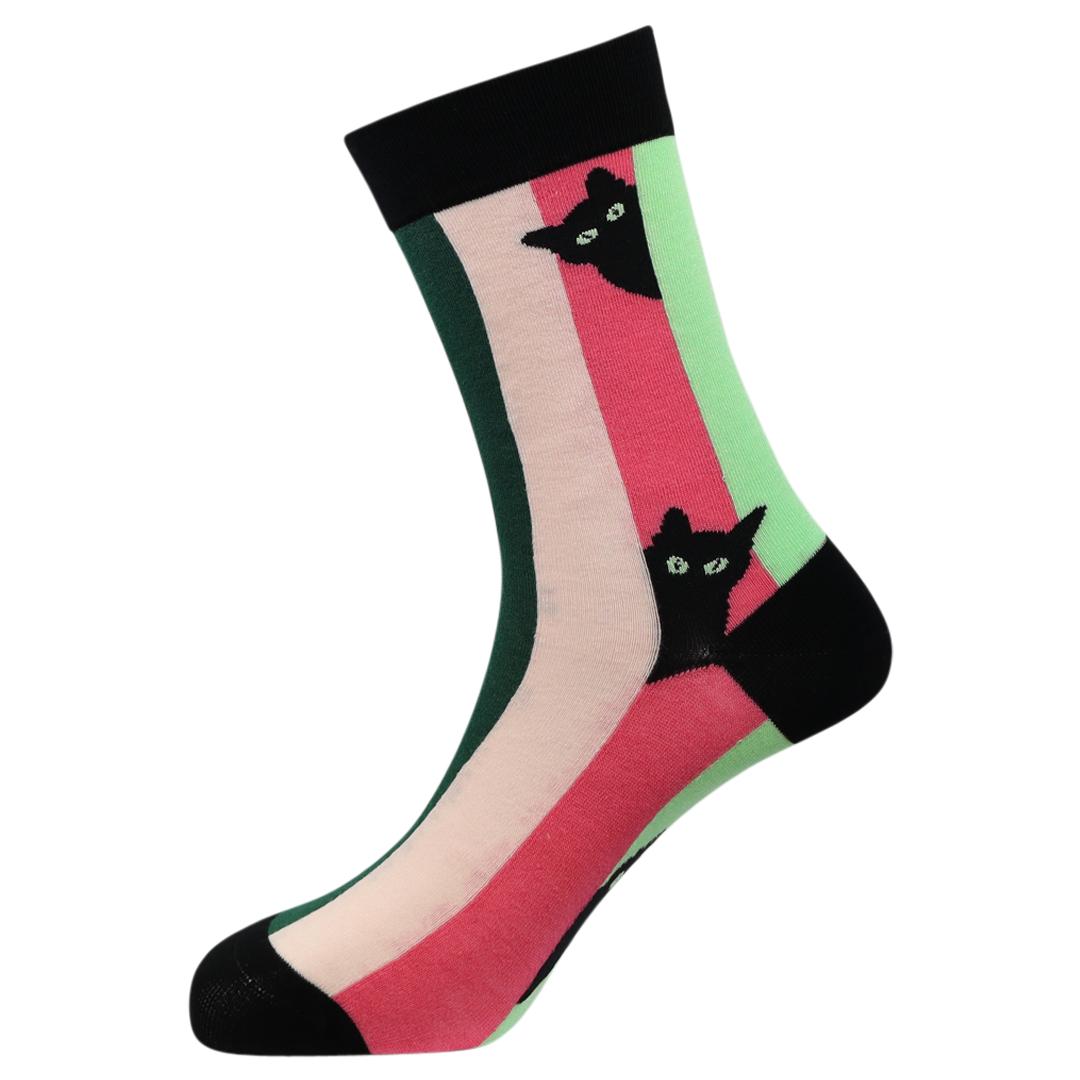 Men's Curious Cat Bamboo Socks