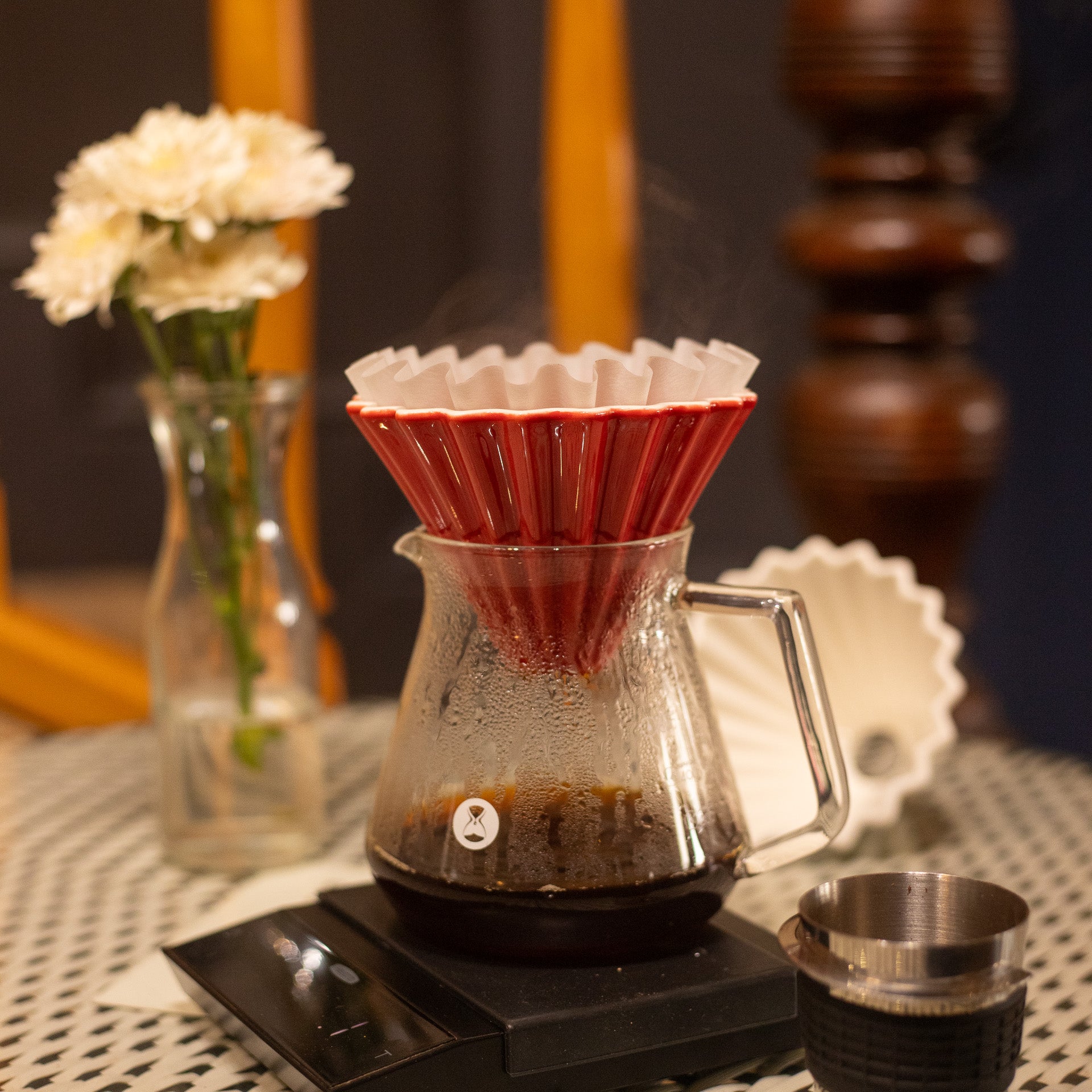 Pour-Over Ceramic Origami-Style Coffee Dripper (assorted colours)