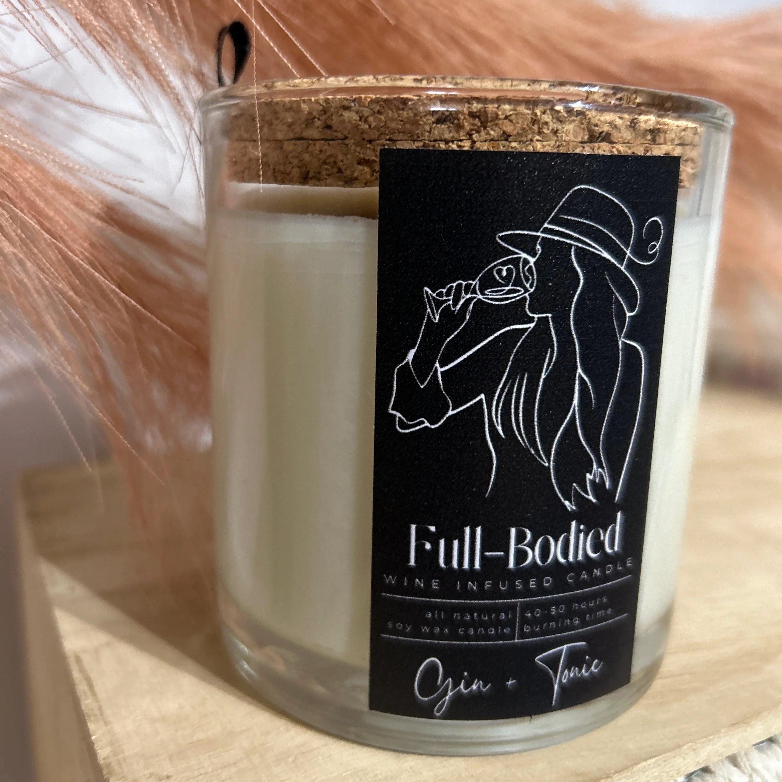 Wine-Infused Natural Soy Wax Scented Candles (assorted)