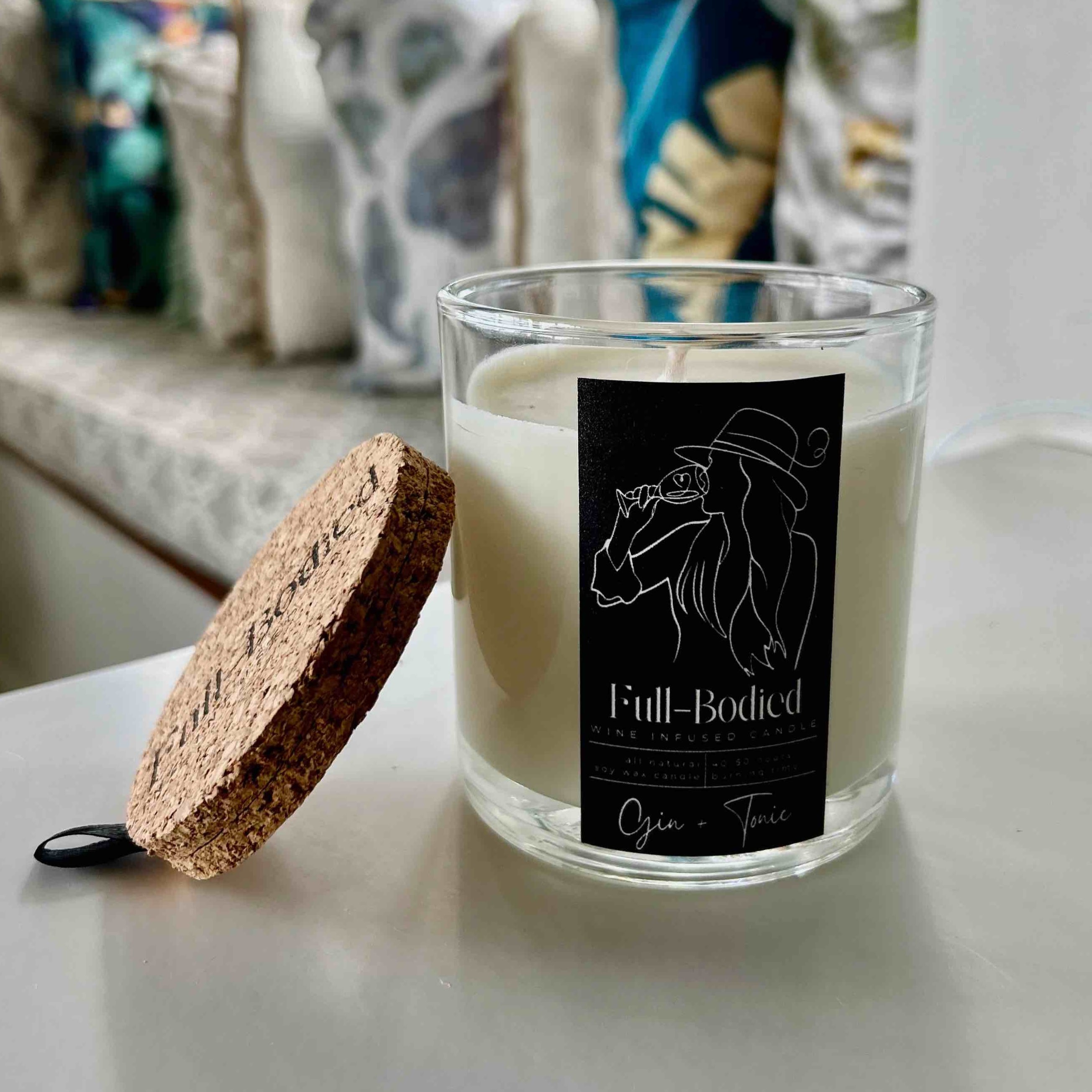 Wine-Infused Natural Soy Wax Scented Candles (assorted)