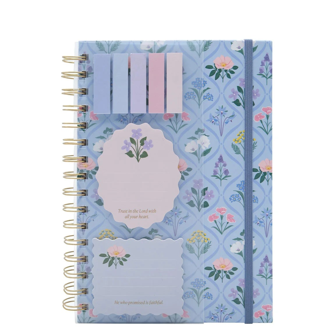 Scripture & Verse Spiral Notebook and Sticky Notes Set