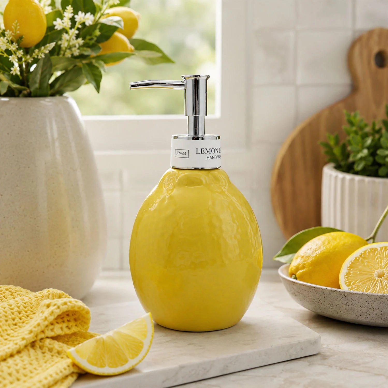 Lemon Lush – Ceramic Hand Wash Bottle