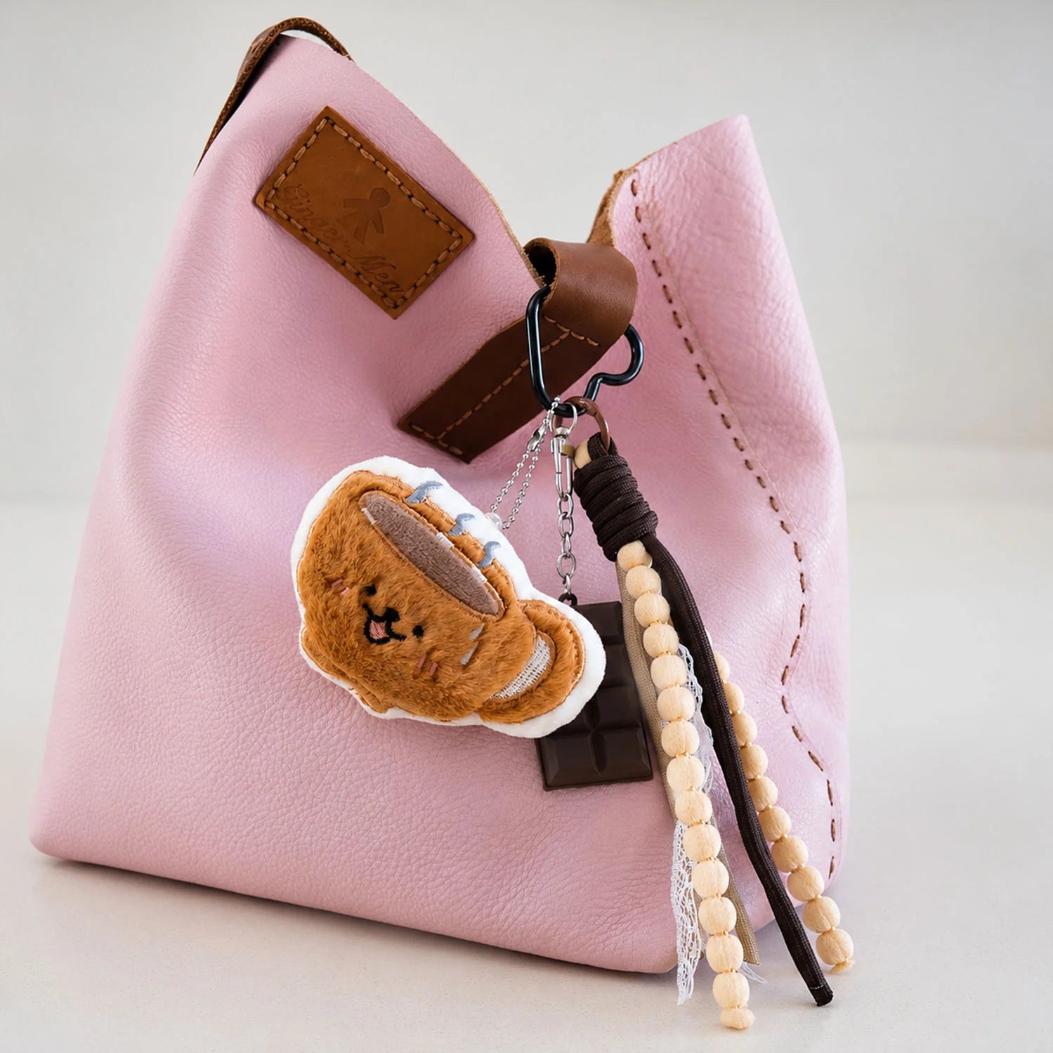 Coffee Mug & Chocolate Plush Bag Charm