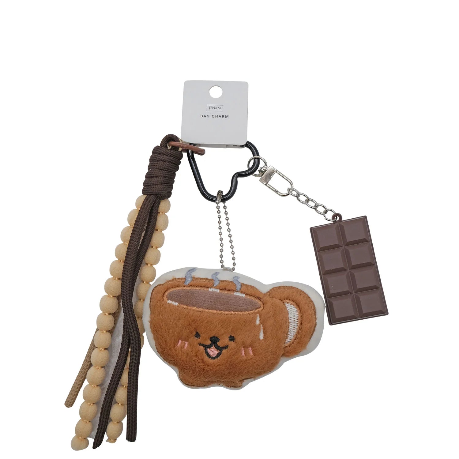 Coffee Mug & Chocolate Plush Bag Charm