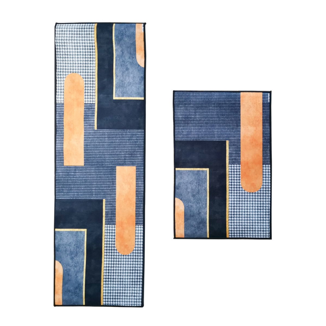 Anti-Fatigue Cushioned Kitchen Mats (set of 2 – assorted styles)