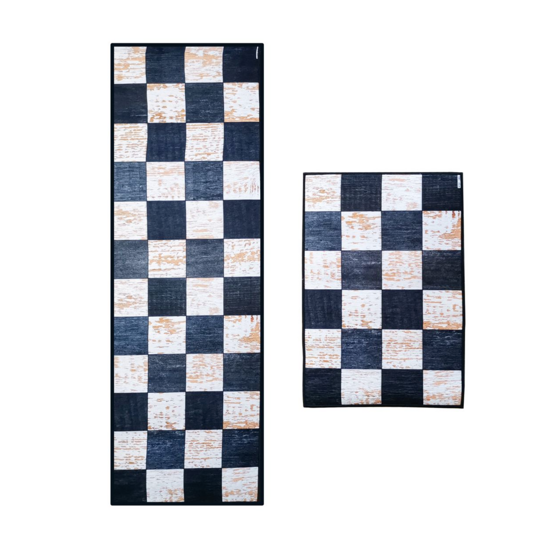 Anti-Fatigue Cushioned Kitchen Mats (set of 2 – assorted styles)