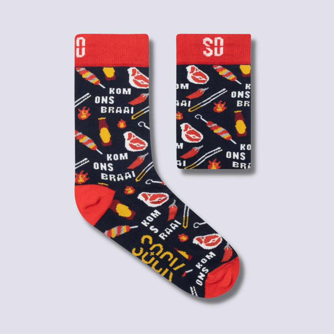 "Kom Ons Braai" Socks