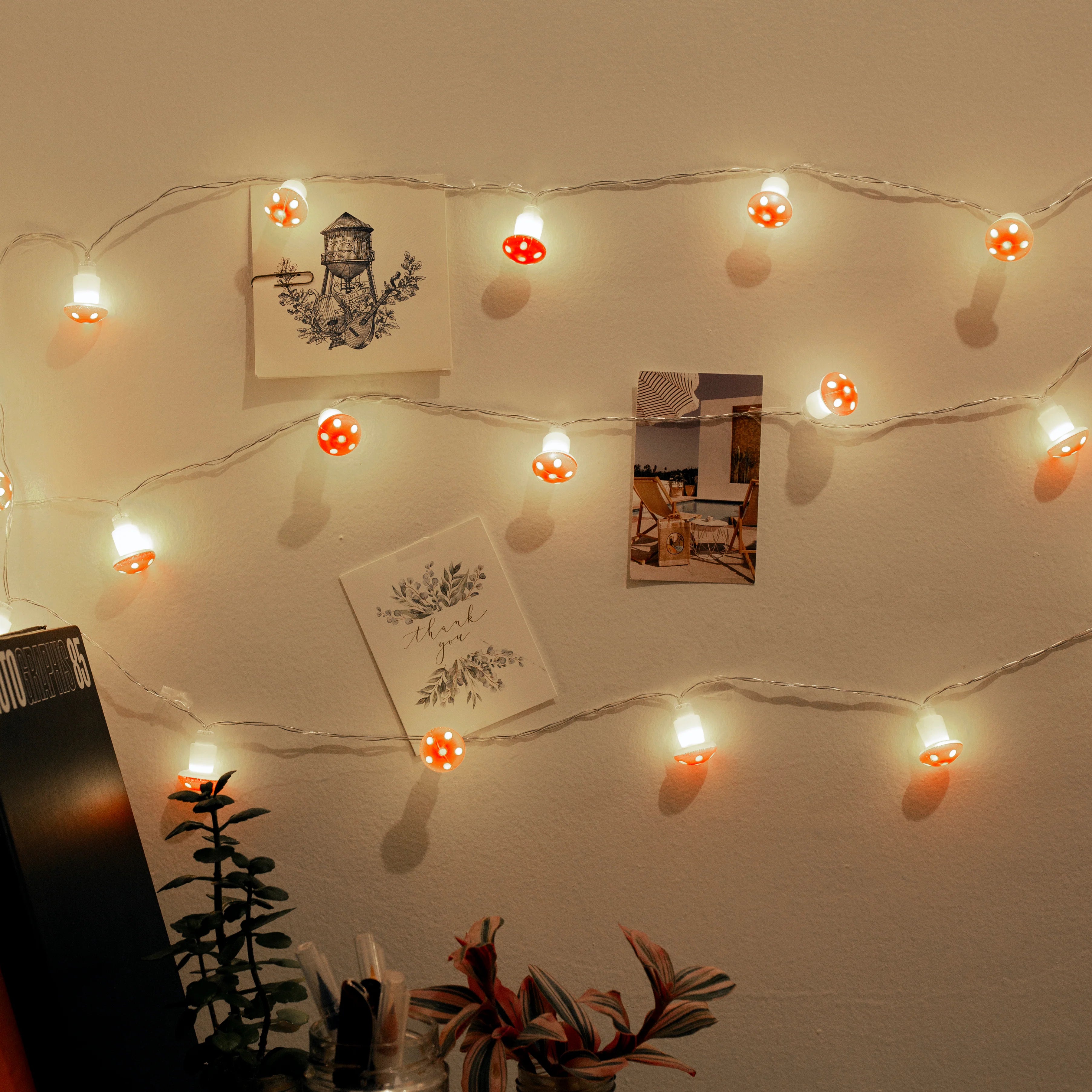 Mushroom LED String Lights